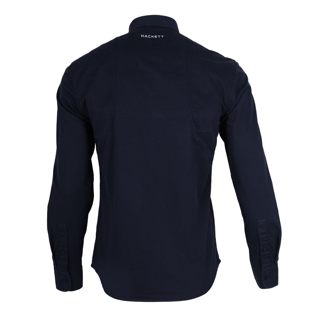 HACKETT Midnight Navy Classic Fit Long Sleeve Shirt