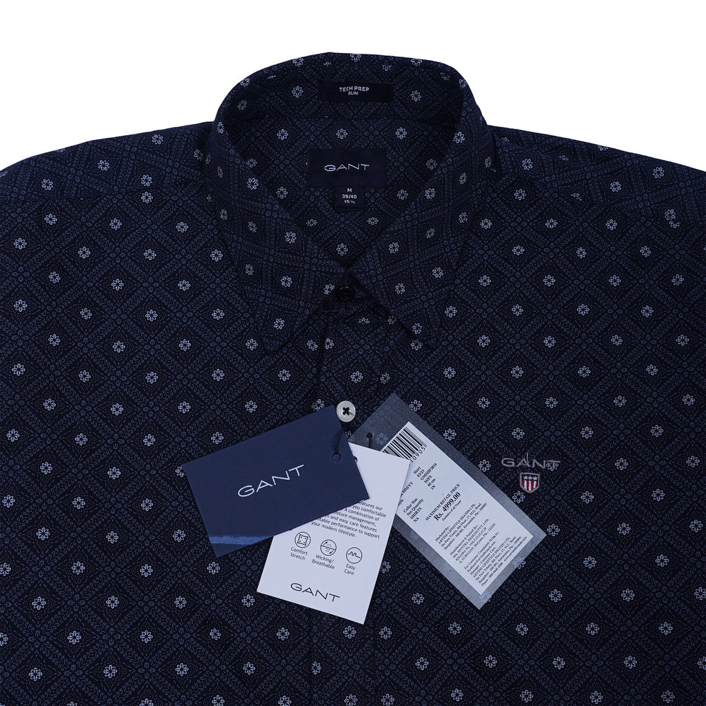GANT Astral Indigo Classic Fit Long Sleeve Shirt