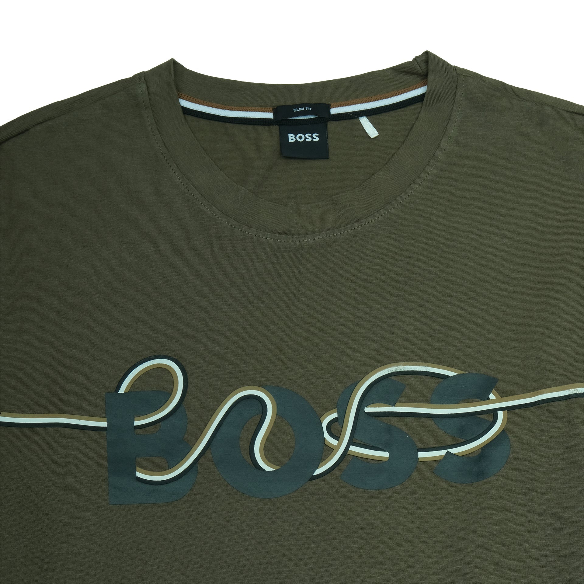 BOSS Enchanted Pine Contemporary Fit Graphic Logo Tee