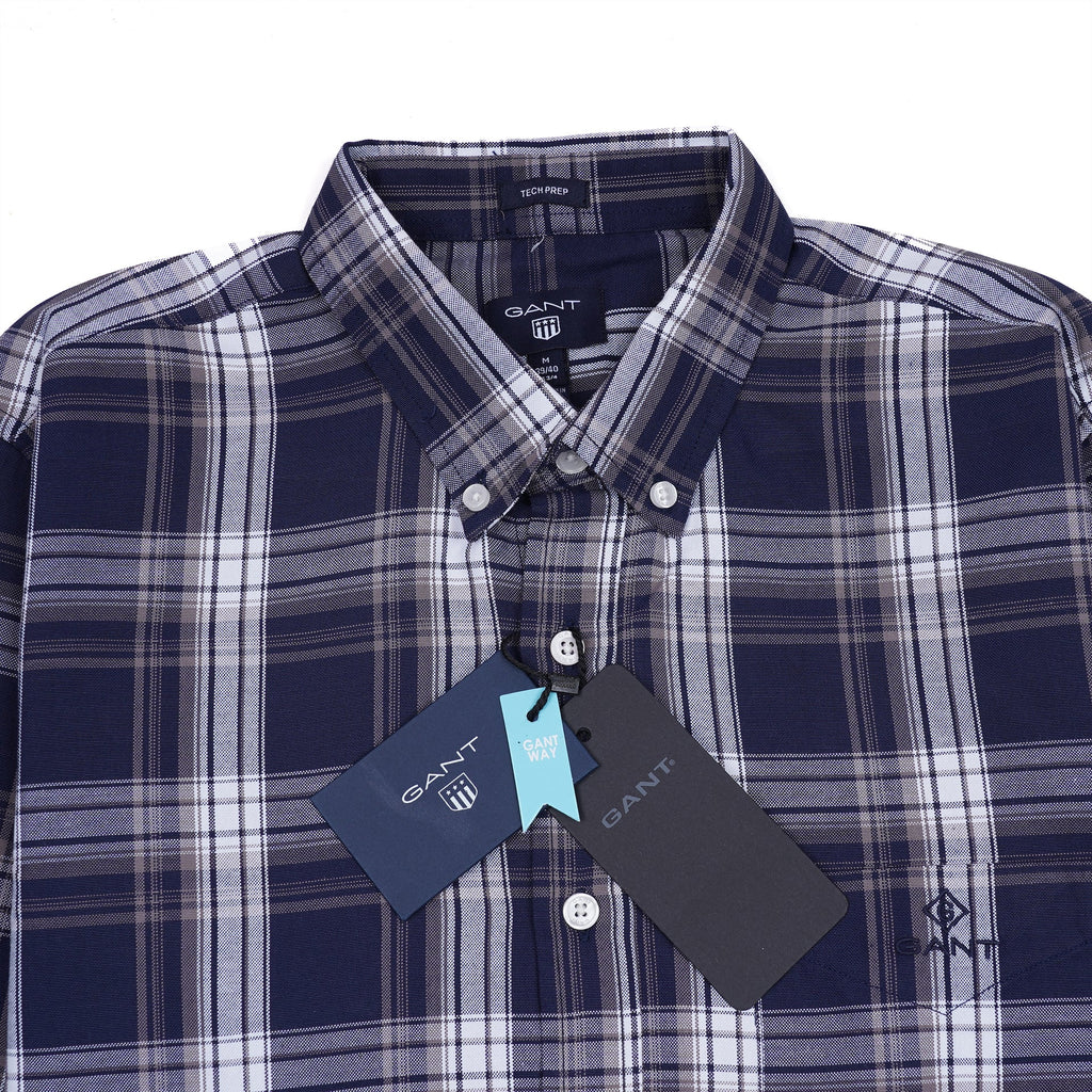GANT Celestial Indigo Tailored Fit Long Sleeve Button-Down Shirt