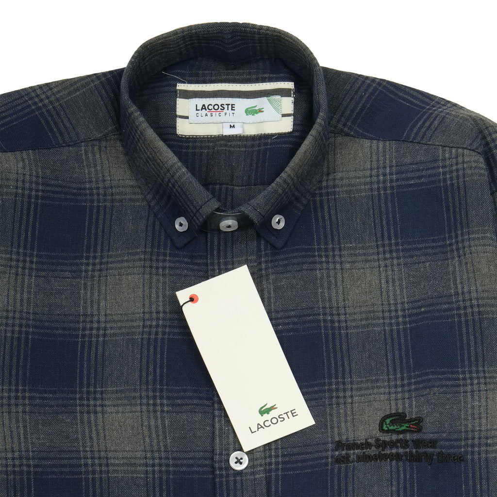LACOSTE Midnight Forest Classic Fit Flannel Shirt