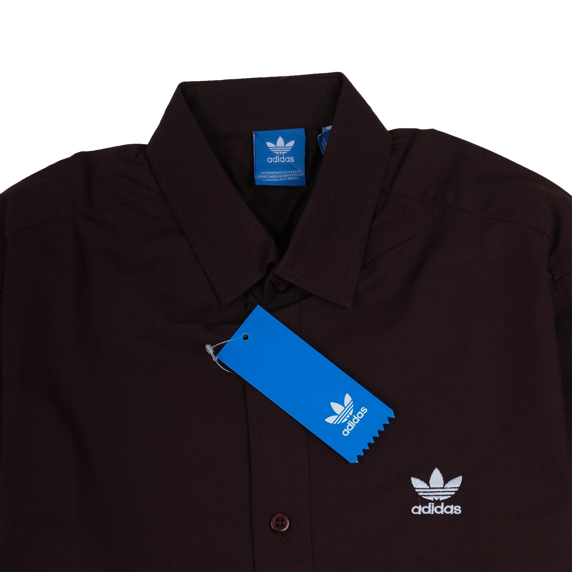 ADIDAS Mocha Noir Classic Fit Long Sleeve Button-Up Shirt