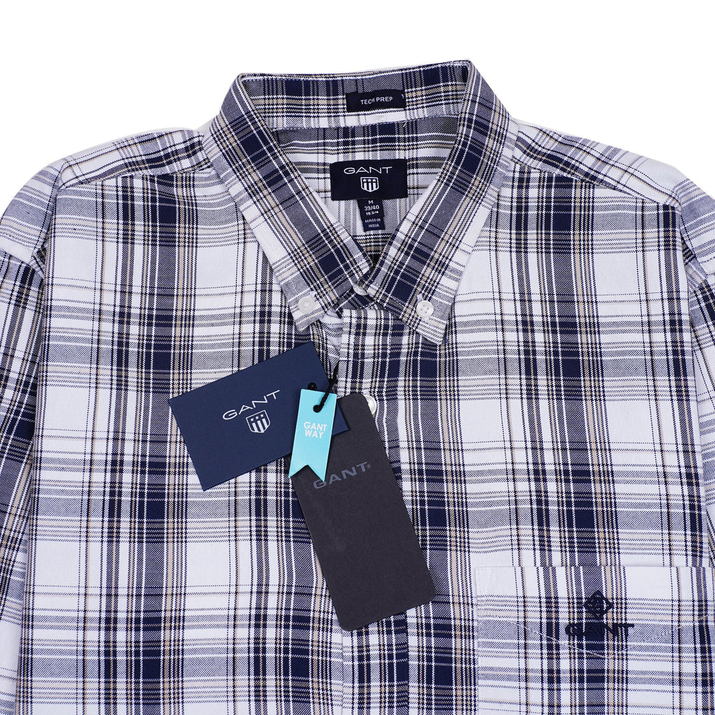 GANT Celestial Sapphire Tailored Fit Long Sleeve Check Shirt