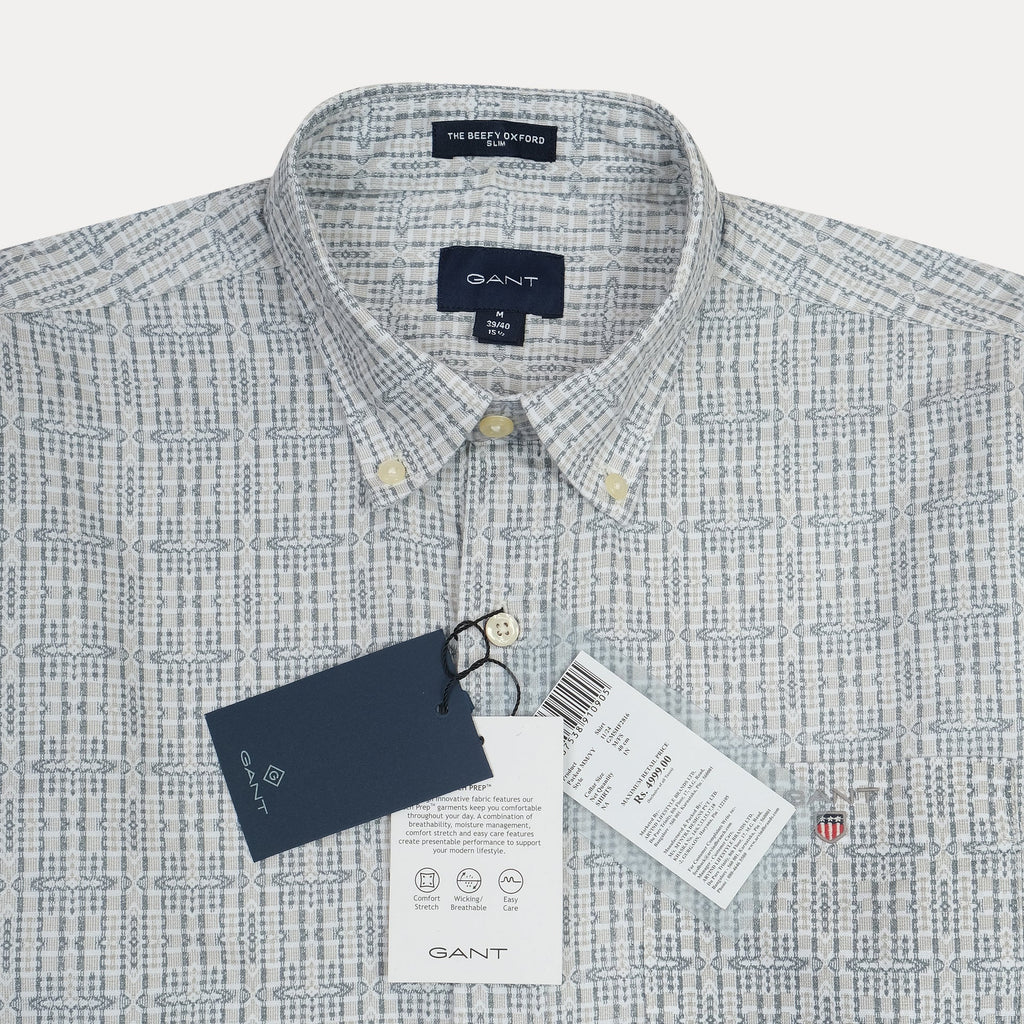 GANT Serene Aqua Classic Fit Long Sleeve Button-Down Shirt