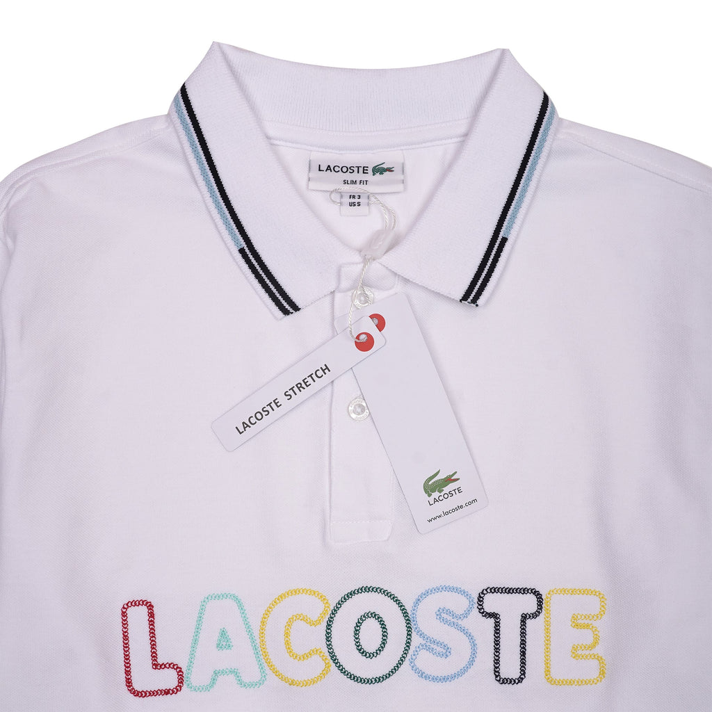 LACOSTE Serene Blossom Tailored Fit Short Sleeve Piqué Polo Shirt