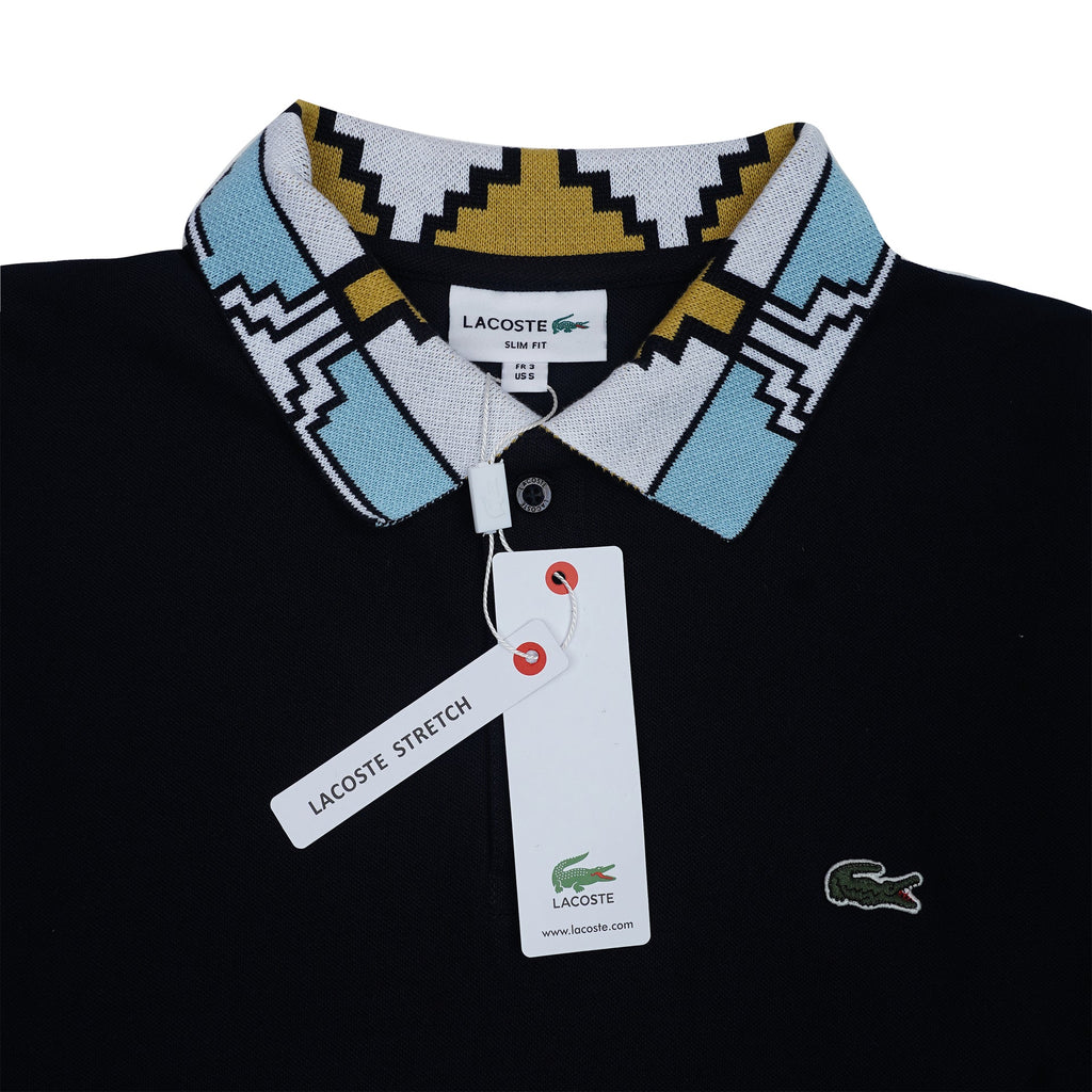 LACOSTE Deep Ocean Luxe Fit Short Sleeve Piqué Polo Shirt