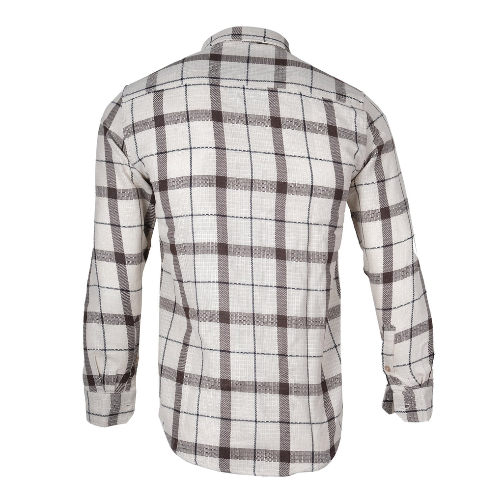 BURBERRY Desert Stone Check Regular Fit Long Sleeve Shirt
