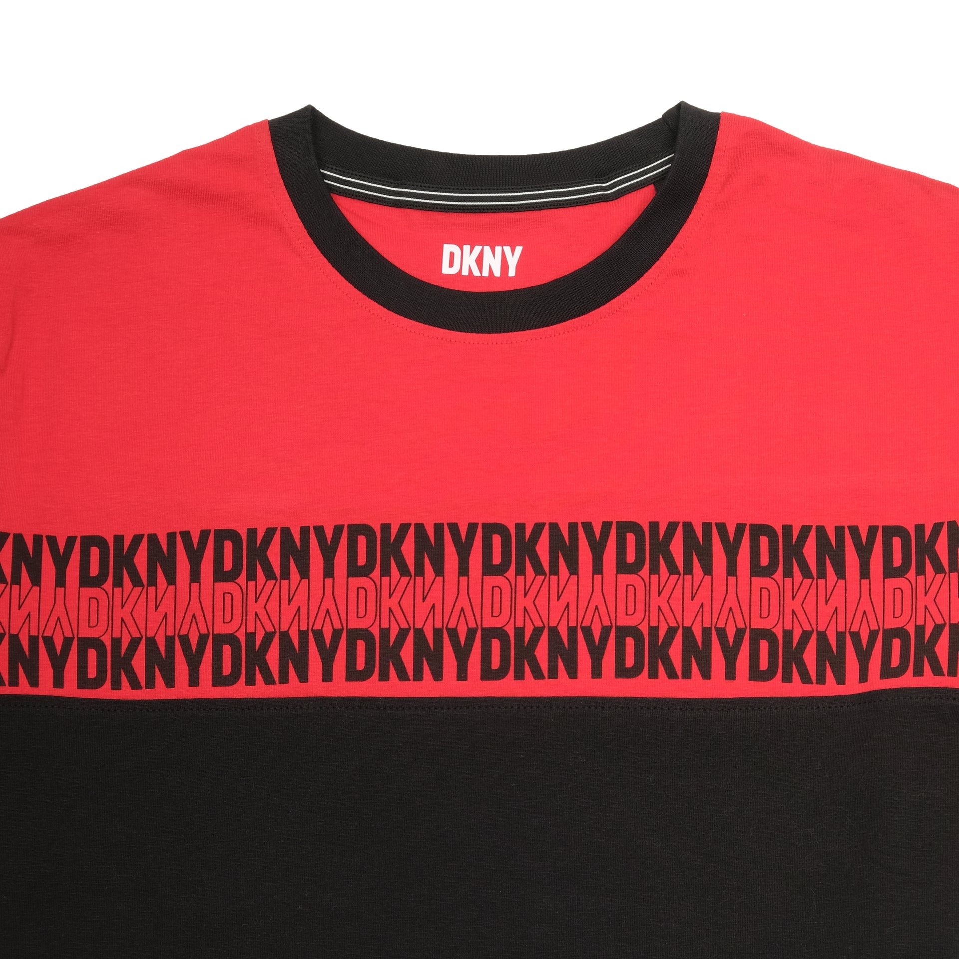 DKNY Ember Red Oversized Short Sleeve Logo Tee