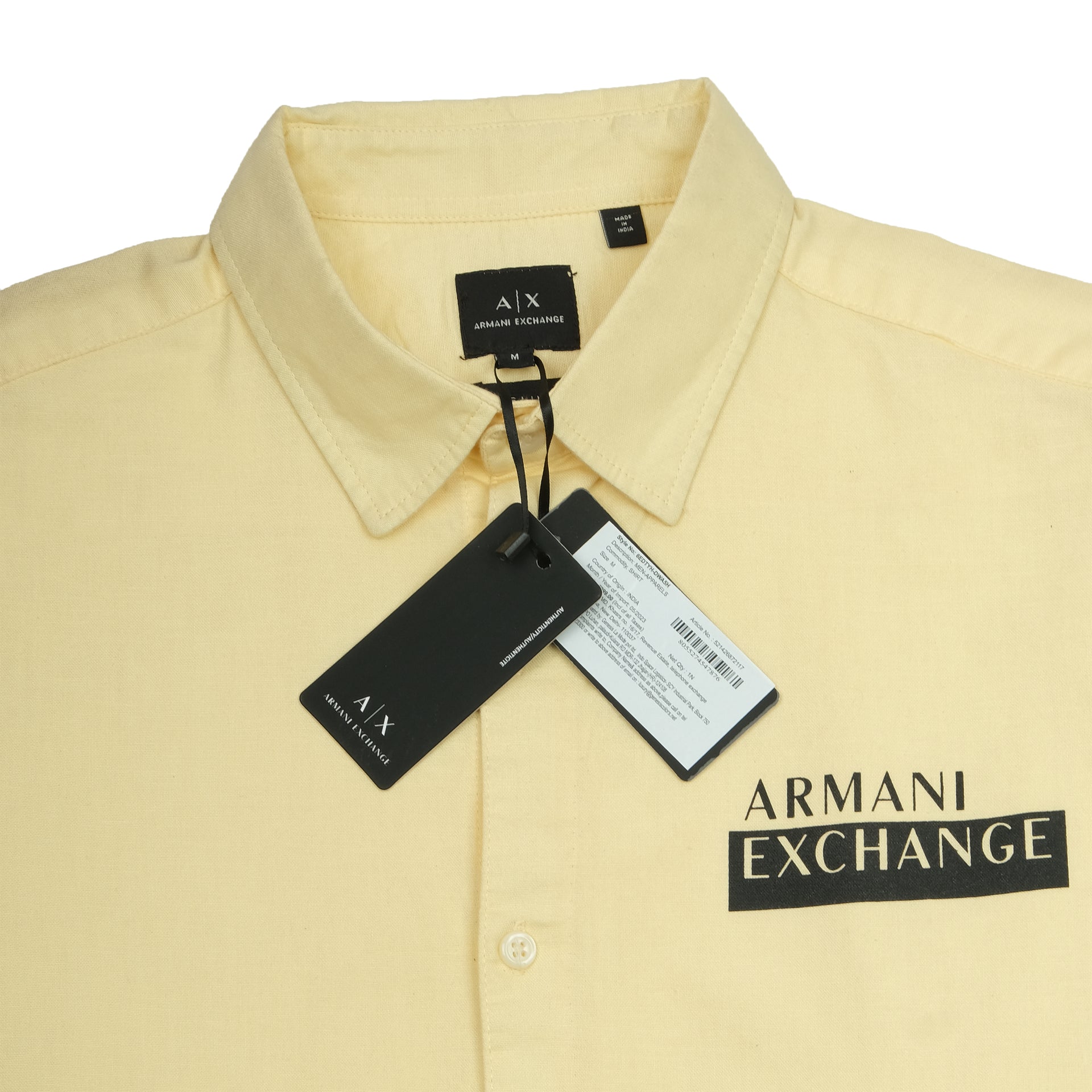 ARMANI EXCHANGE Golden Sun Slim Fit Long Sleeve Button-Up Shirt