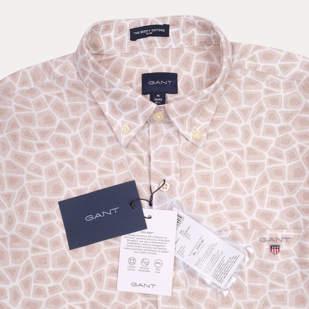 GANT Serene Blush Slim Fit Long Sleeve Oxford Shirt