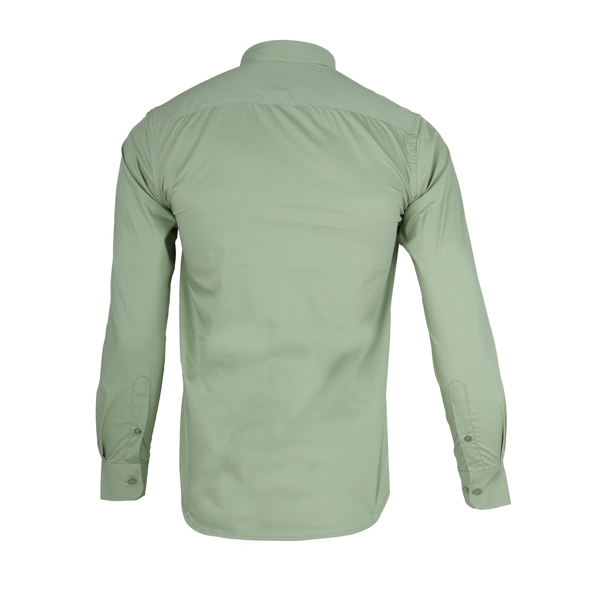 LACOSTE Sage Green Classic Fit Long Sleeve Button-Up Shirt