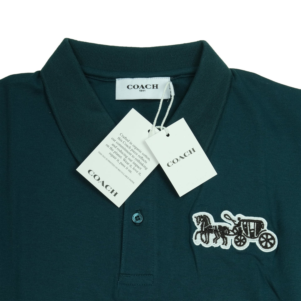 COACH Serene Emerald Classic Fit Short Sleeve Polo Shirt
