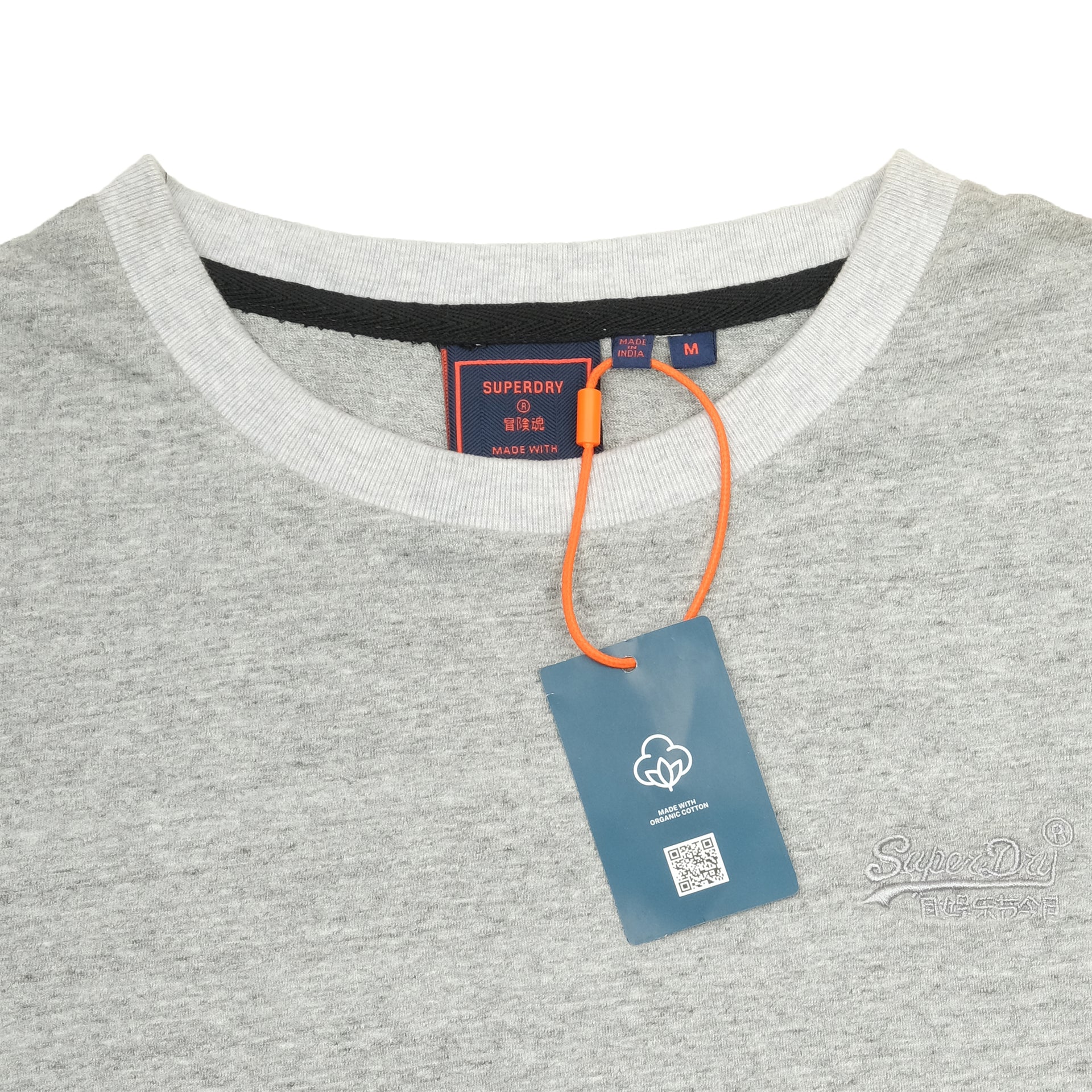 SUPERDRY Silver Mist Classic Fit Crew Neck Tee