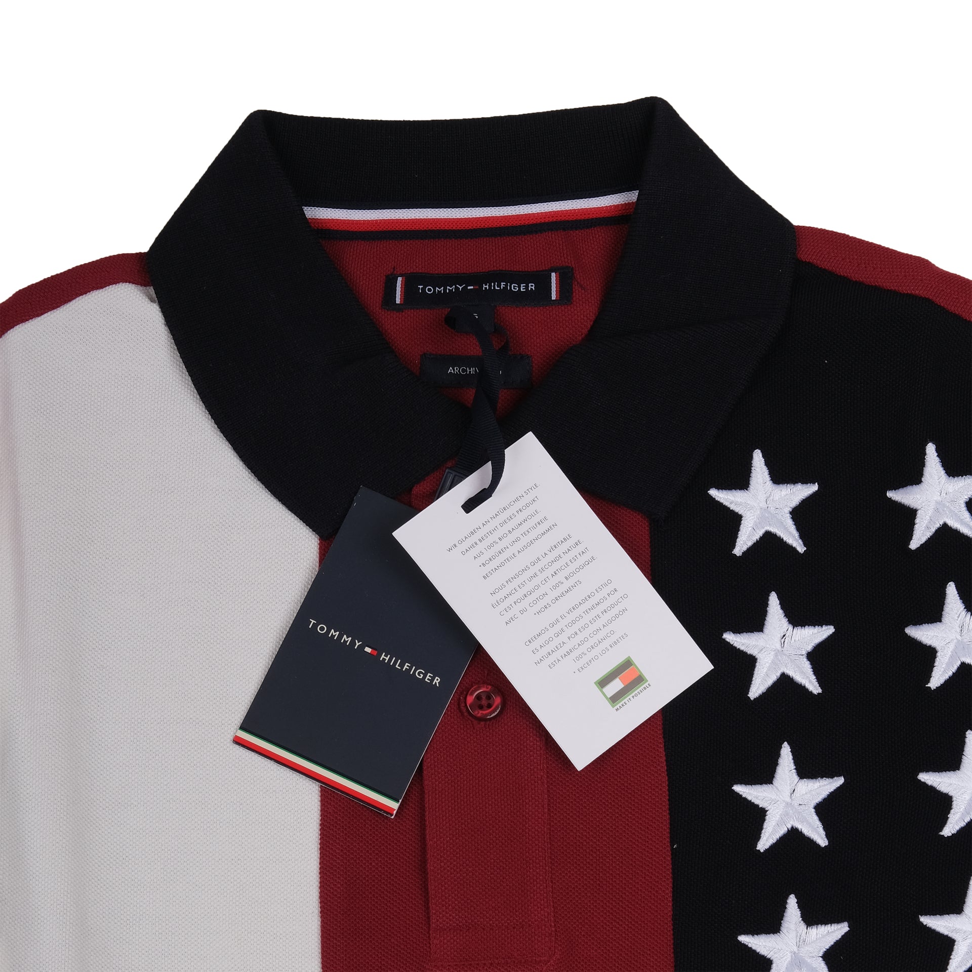 TOMMY HILFIGER Regal Crimson Slim Fit Short Sleeve Polo Shirt