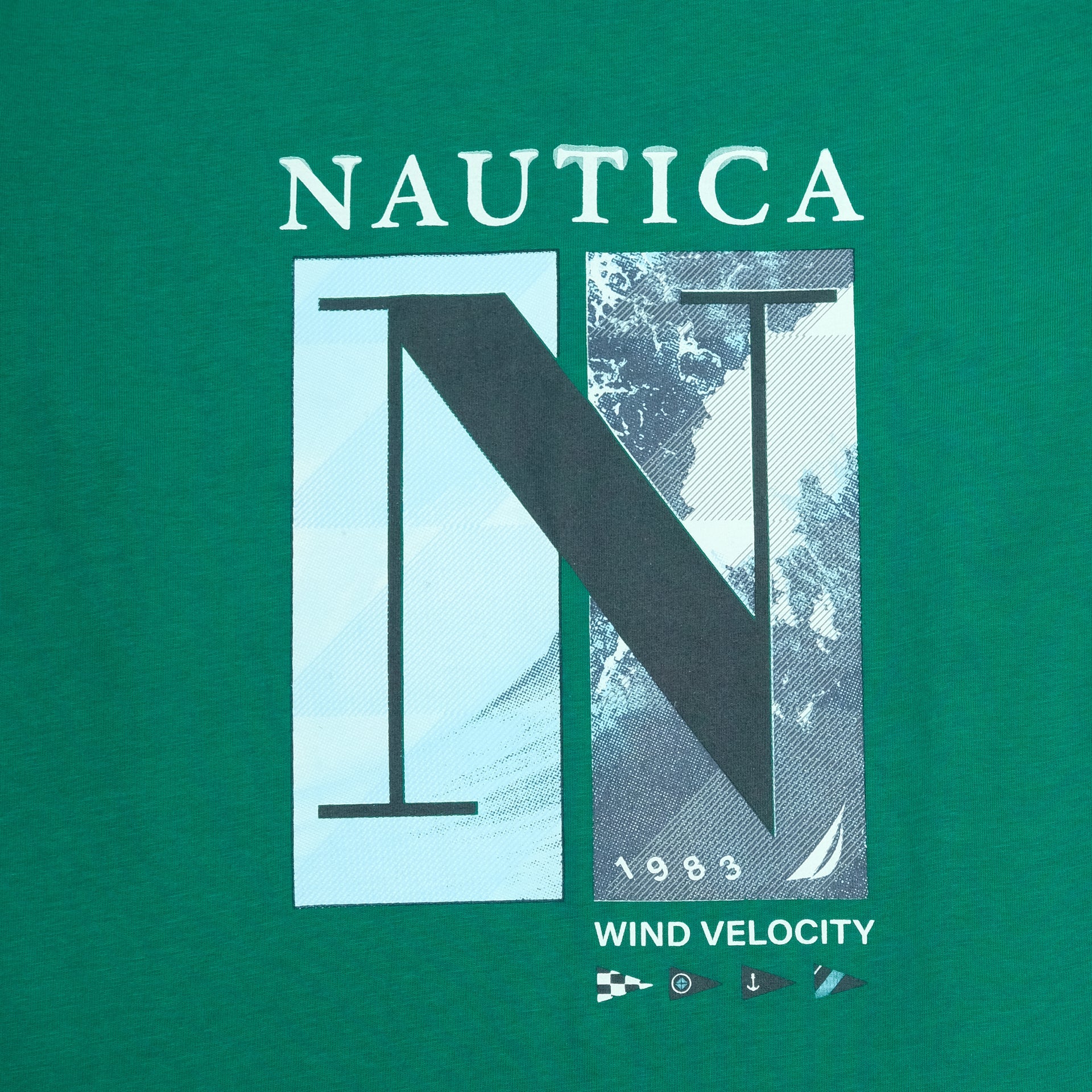NAUTICA Tropical Teal Relaxed Fit Graphic Tee