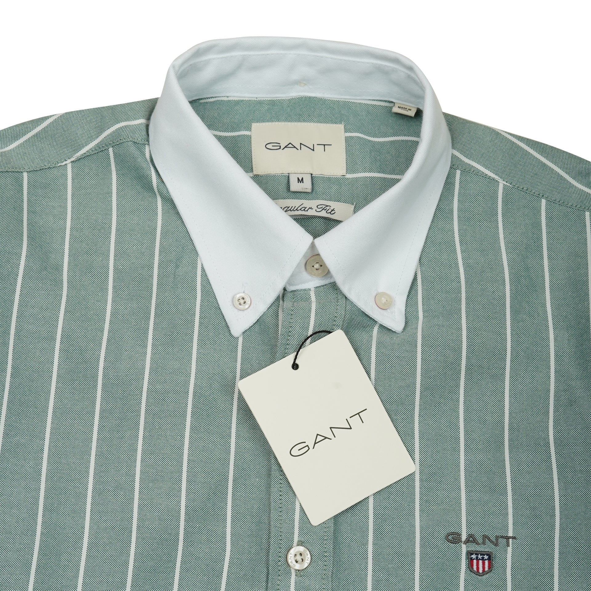 GANT Serene Teal Tailored Fit Long Sleeve Button-Up Shirt
