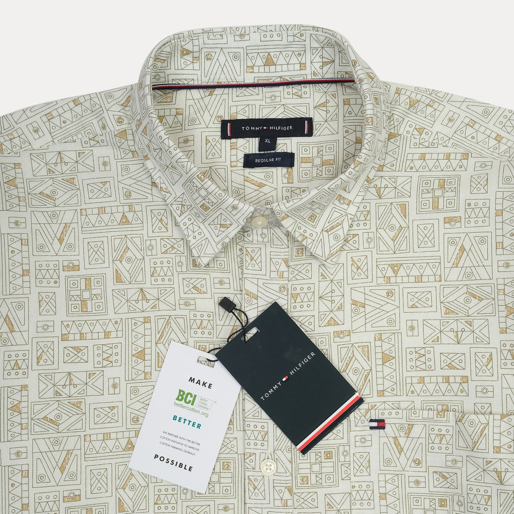 Tommy Hilfiger Geometric Print Long Sleeve Shirt
