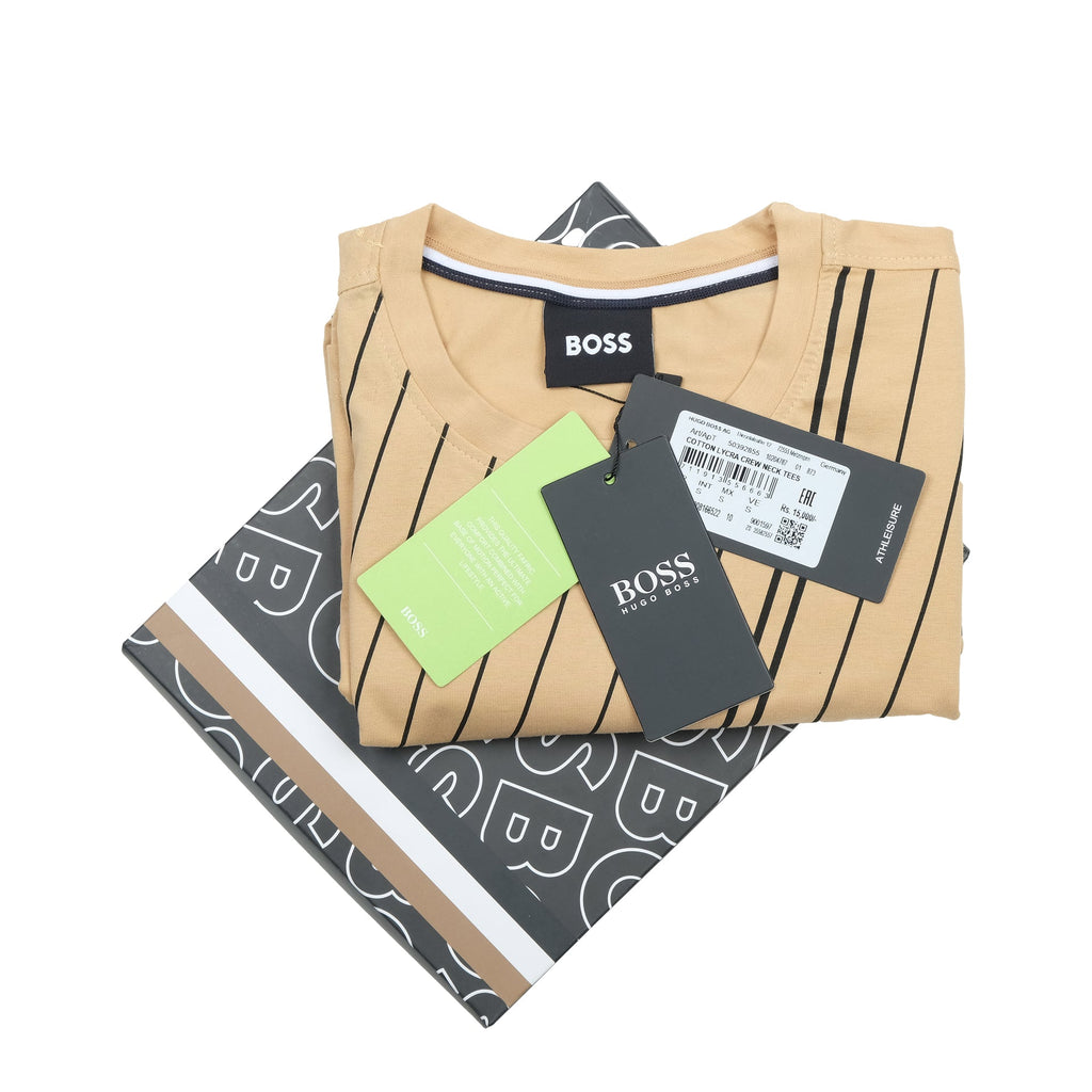 BOSS Sunlit Sand Slim Fit Short Sleeve Tee