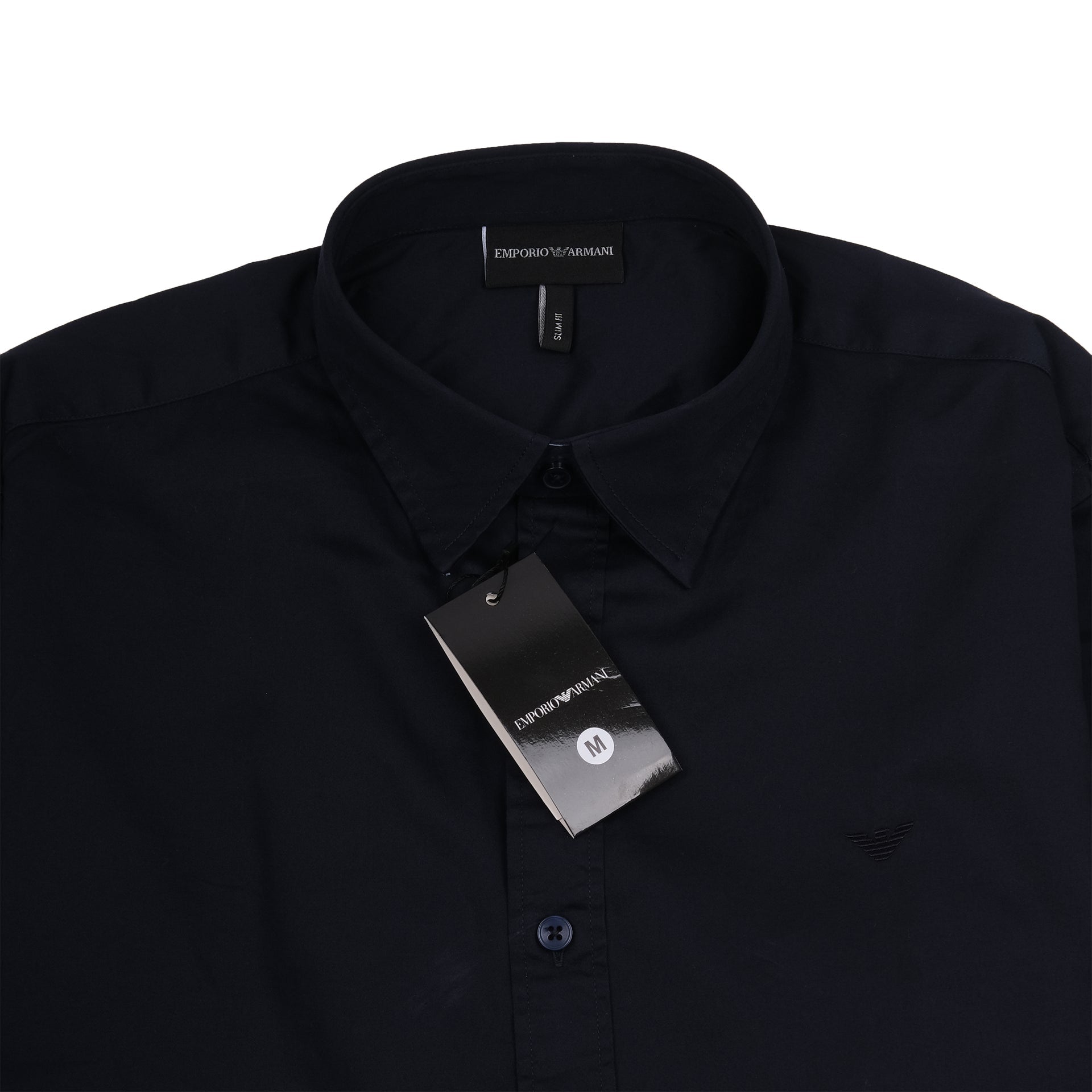 EMPORIO ARMANI Celestial Indigo Tailored Fit Long Sleeve Shirt