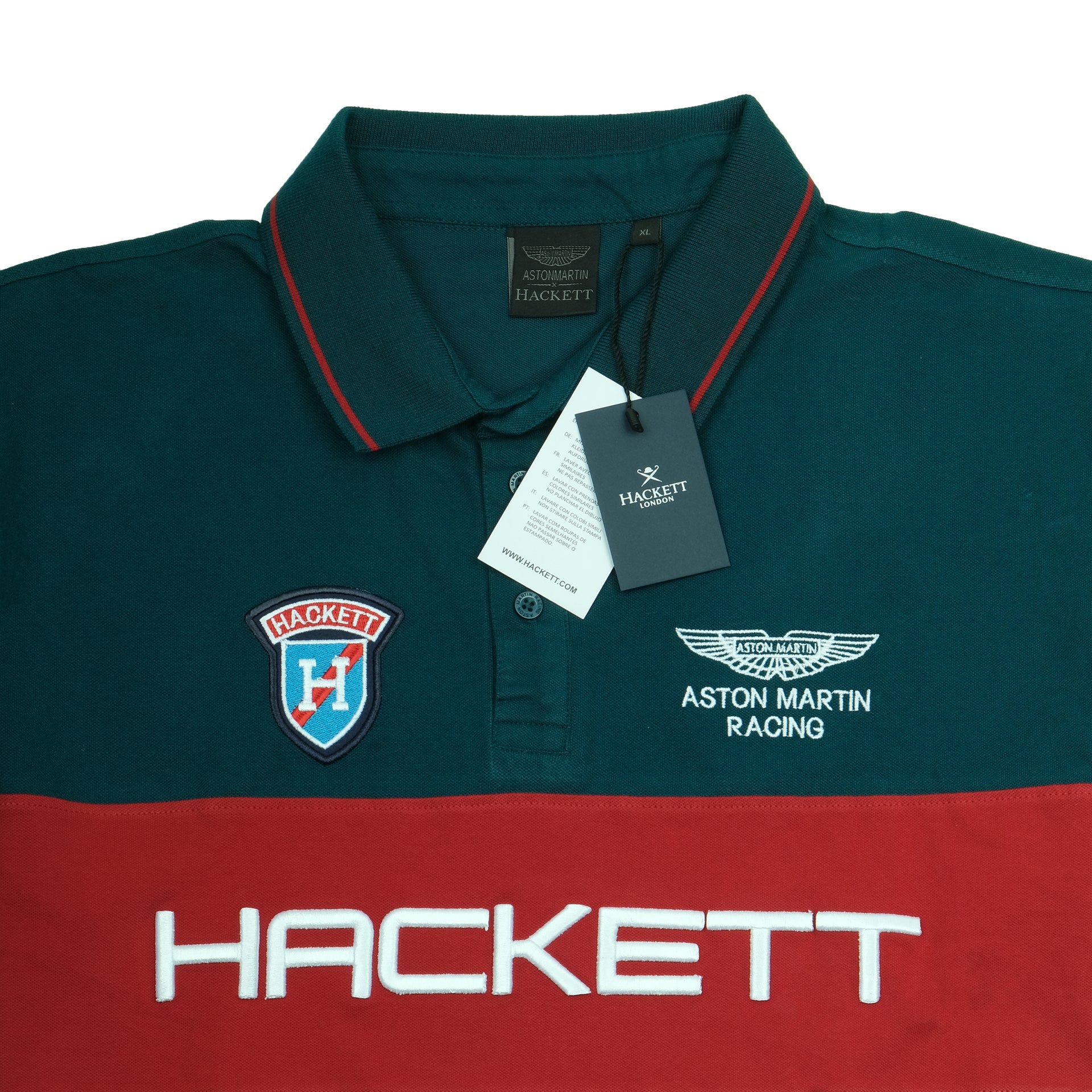 HACKETT Deep Forest Classic Fit Stripe Polo Shirt