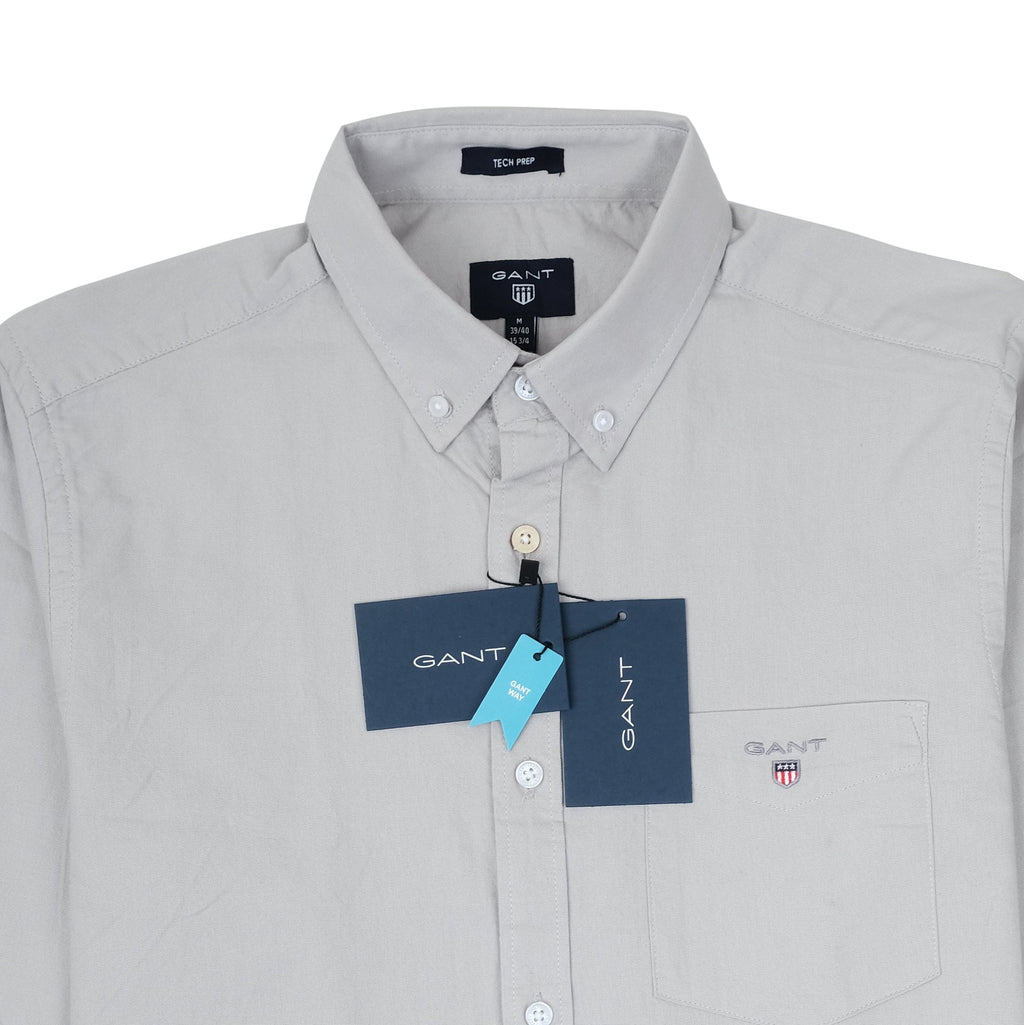GANT Silver Mist Classic Fit Long Sleeve Button-Down Shirt