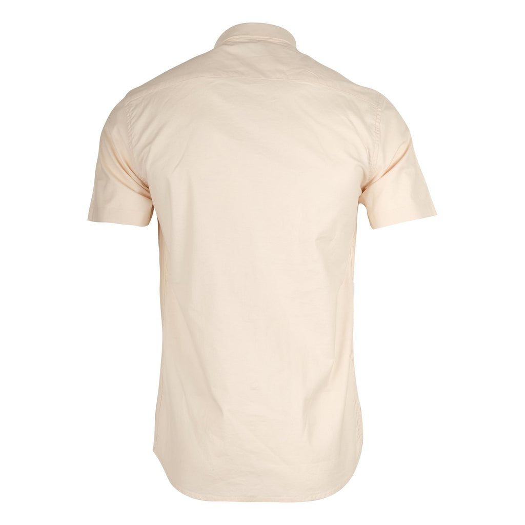 LACOSTE Sandstone Classic Fit Short Sleeve Button-Up Shirt