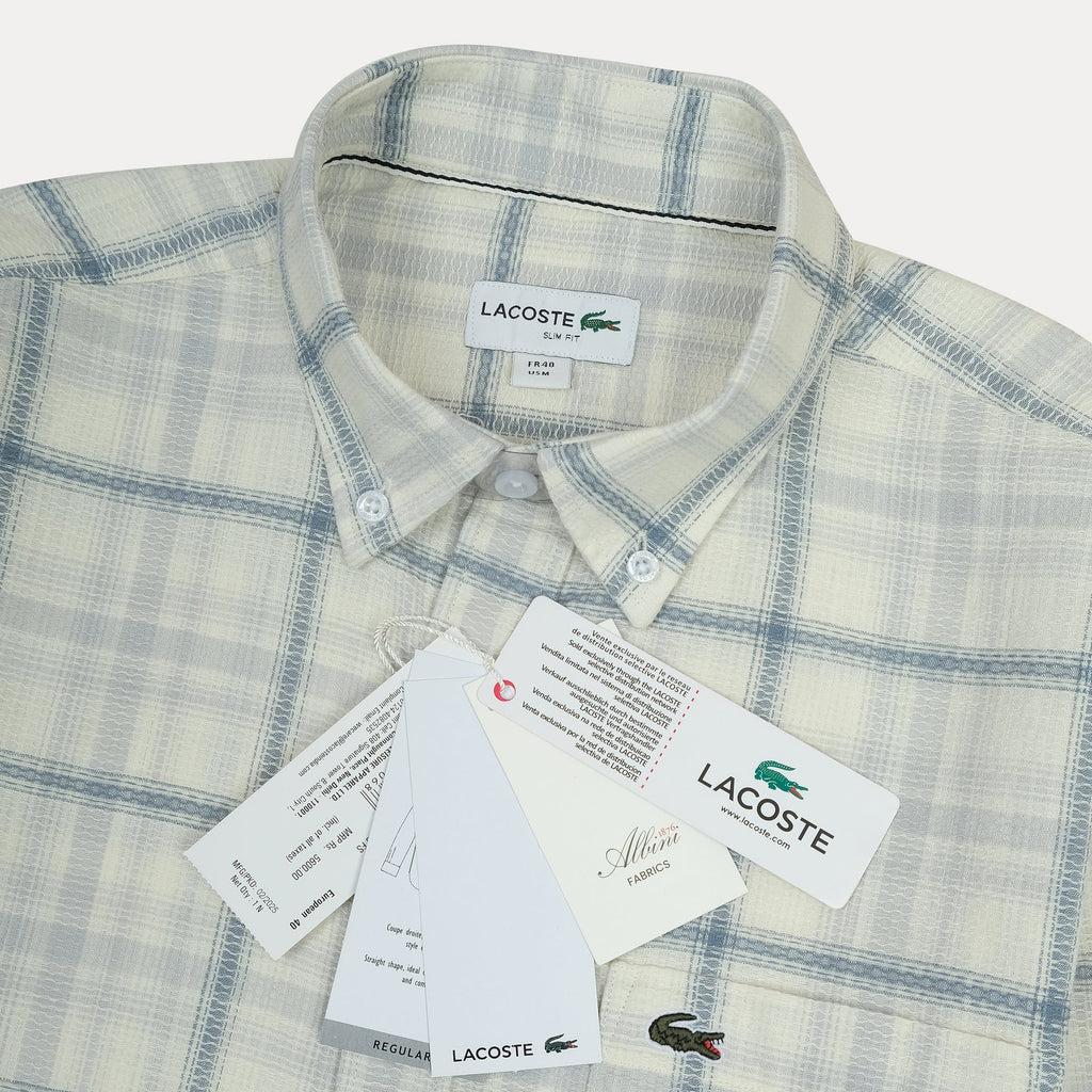 Lacoste Classic Fit Plaid Button-Up Shirt