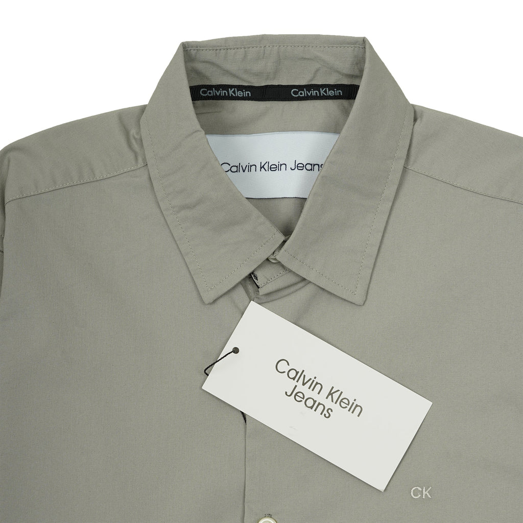 CALVIN KLEIN JEANS Ethereal Olive Tailored Fit Long Sleeve Shirt