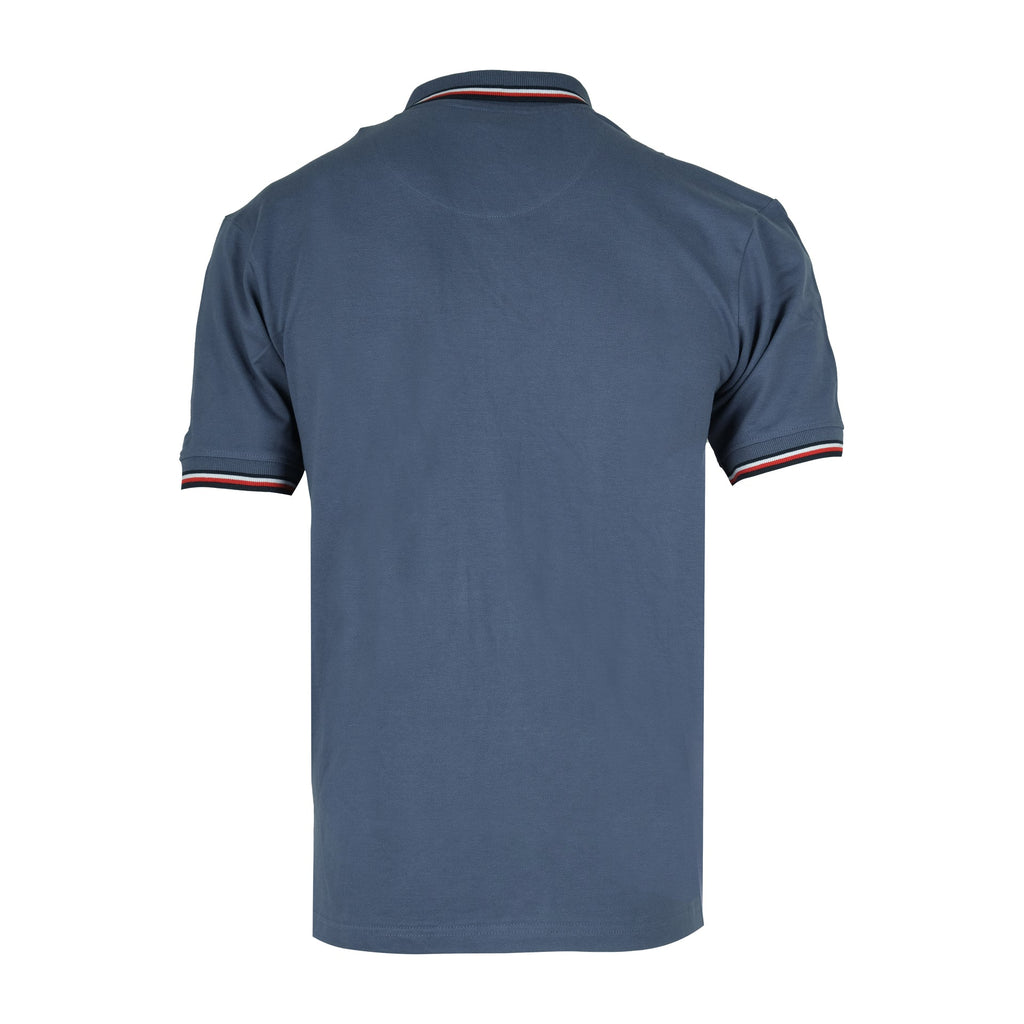 TOMMY HILFIGER Ocean Blue Classic Fit Polo Shirt with Contrast Trim