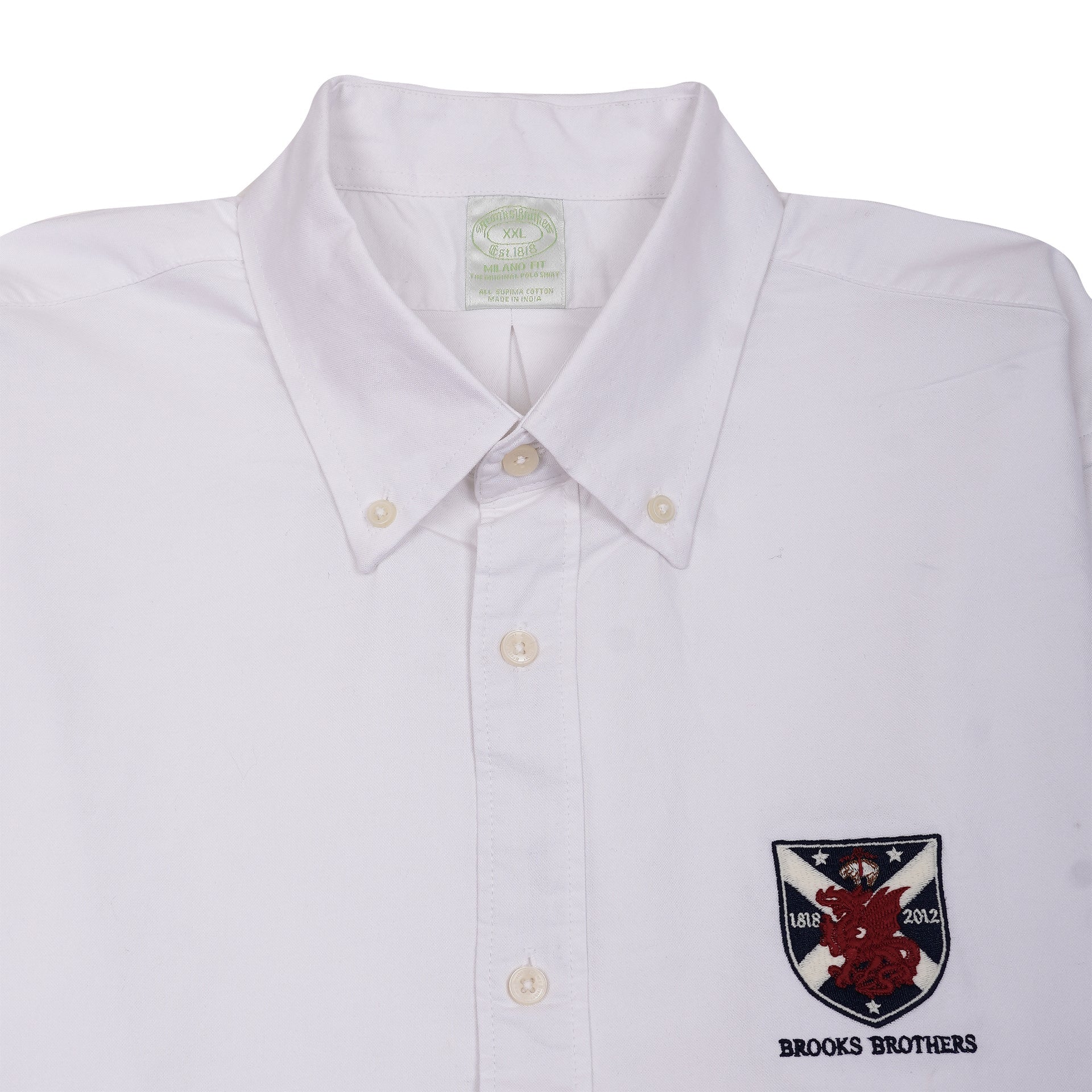 BROOKS BROTHERS Pristine Pearl Classic Fit Long Sleeve Oxford Shirt