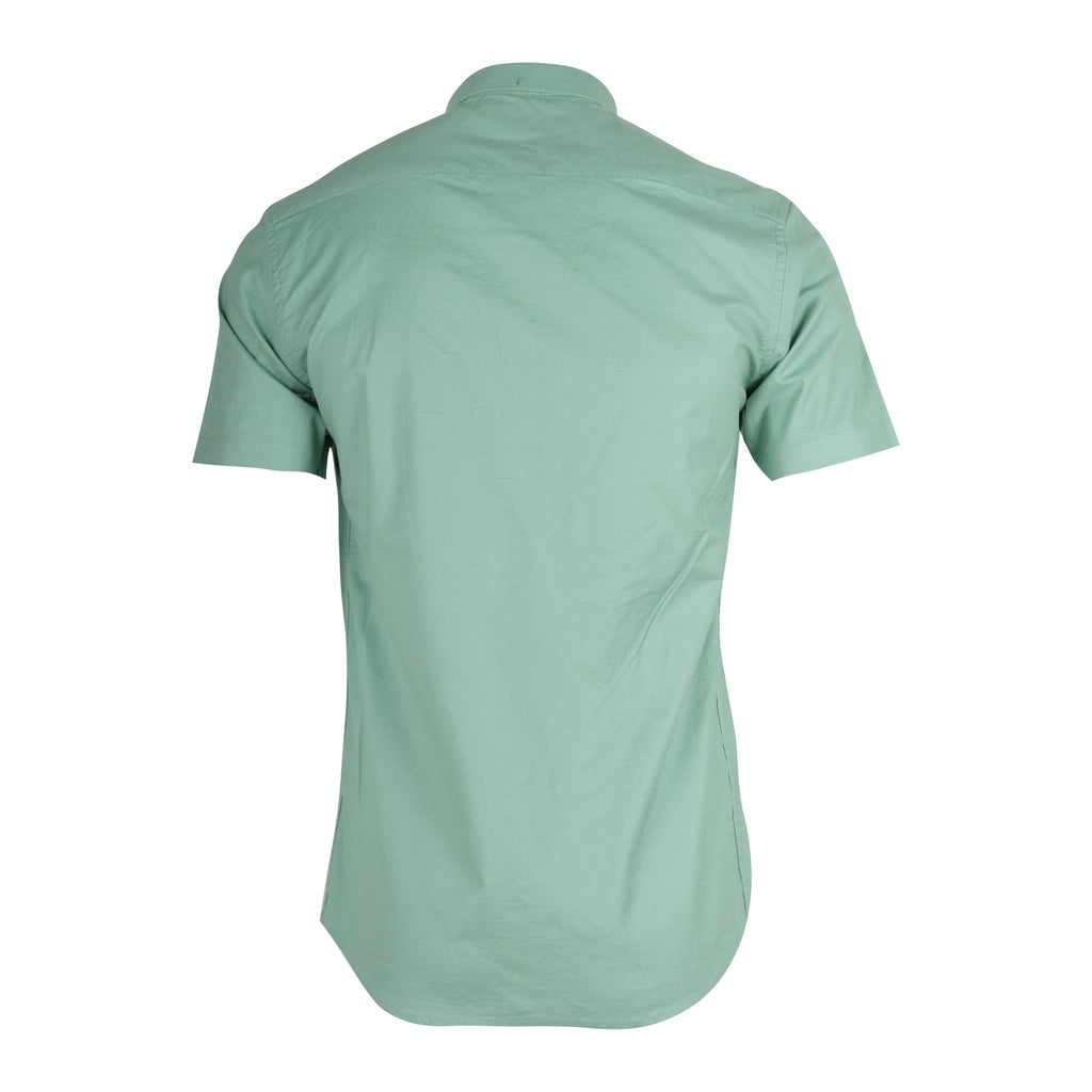 LACOSTE Serene Mint Classic Fit Short Sleeve Button-Up Shirt