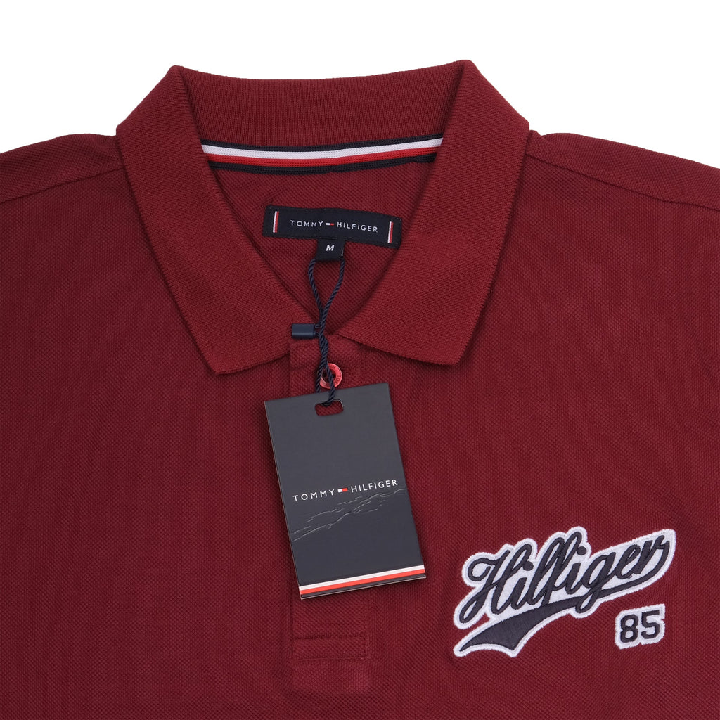 TOMMY HILFIGER Crimson Velvet Classic Fit Logo Polo