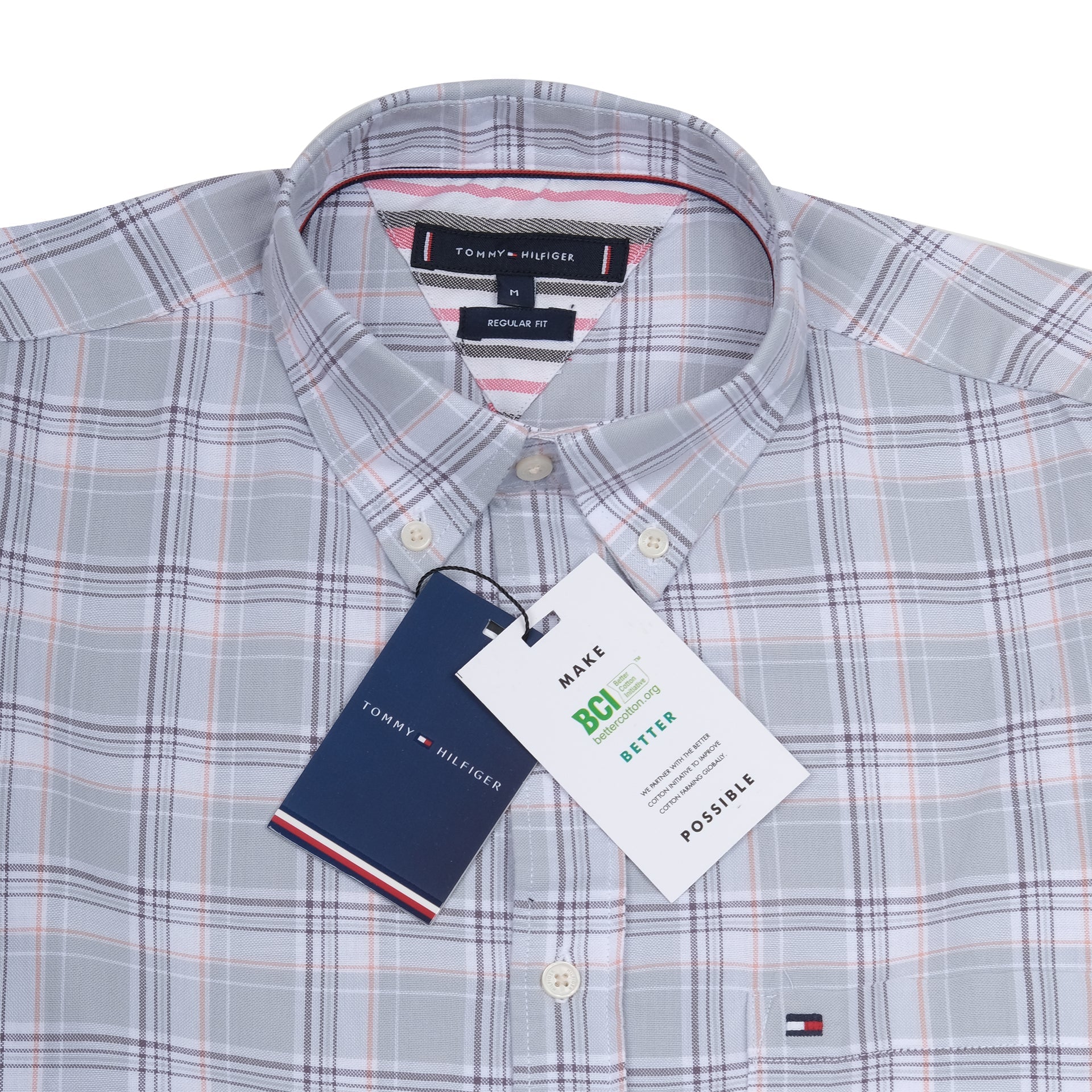 TOMMY HILFIGER Serene Ash Slim Fit Long Sleeve Button-Down Shirt