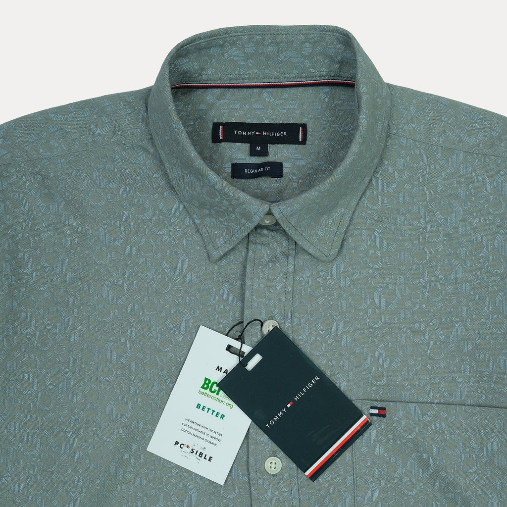 Tommy Hilfiger Men's Patterned Long Sleeve Shirt