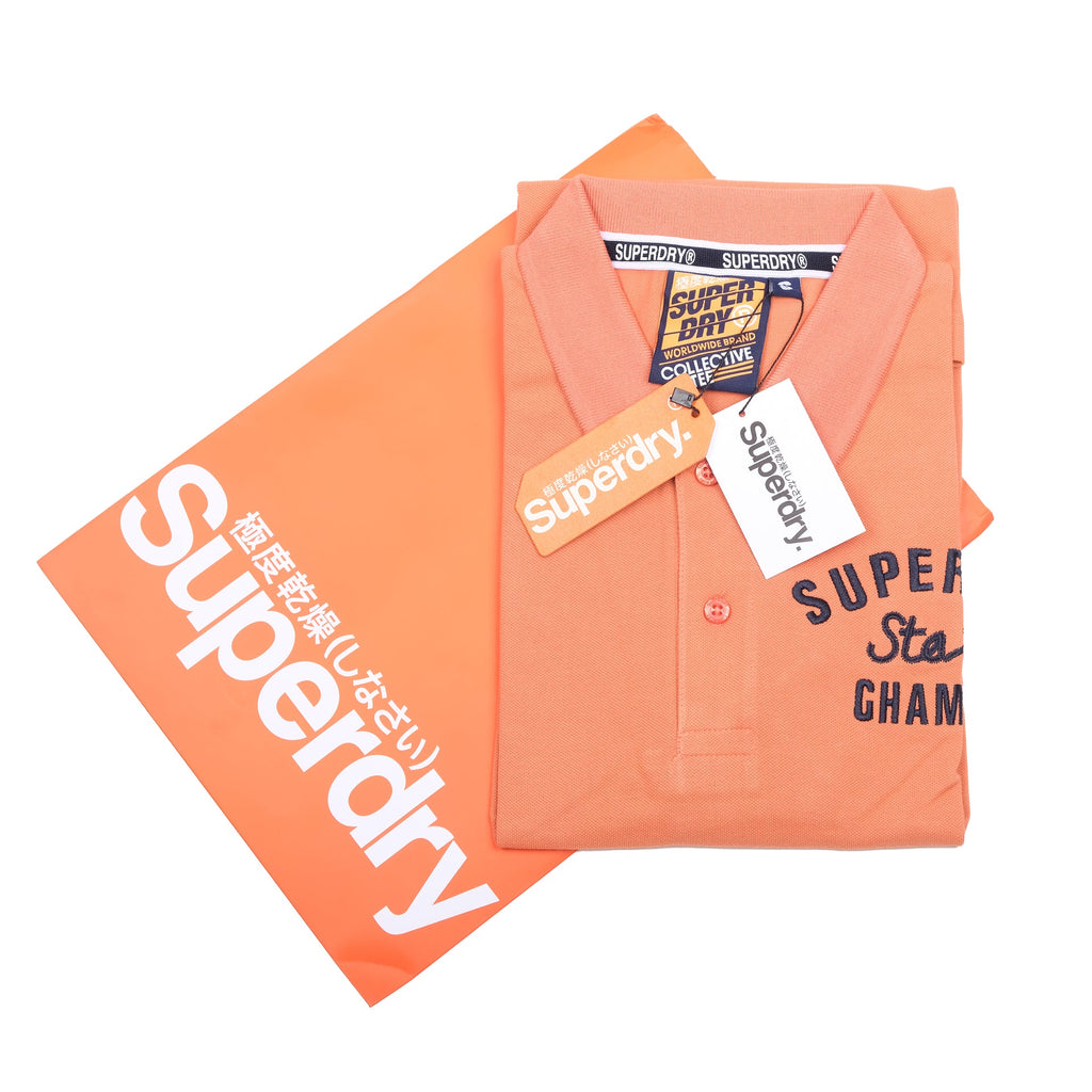 SUPERDRY Radiant Coral Classic Fit Polo Shirt