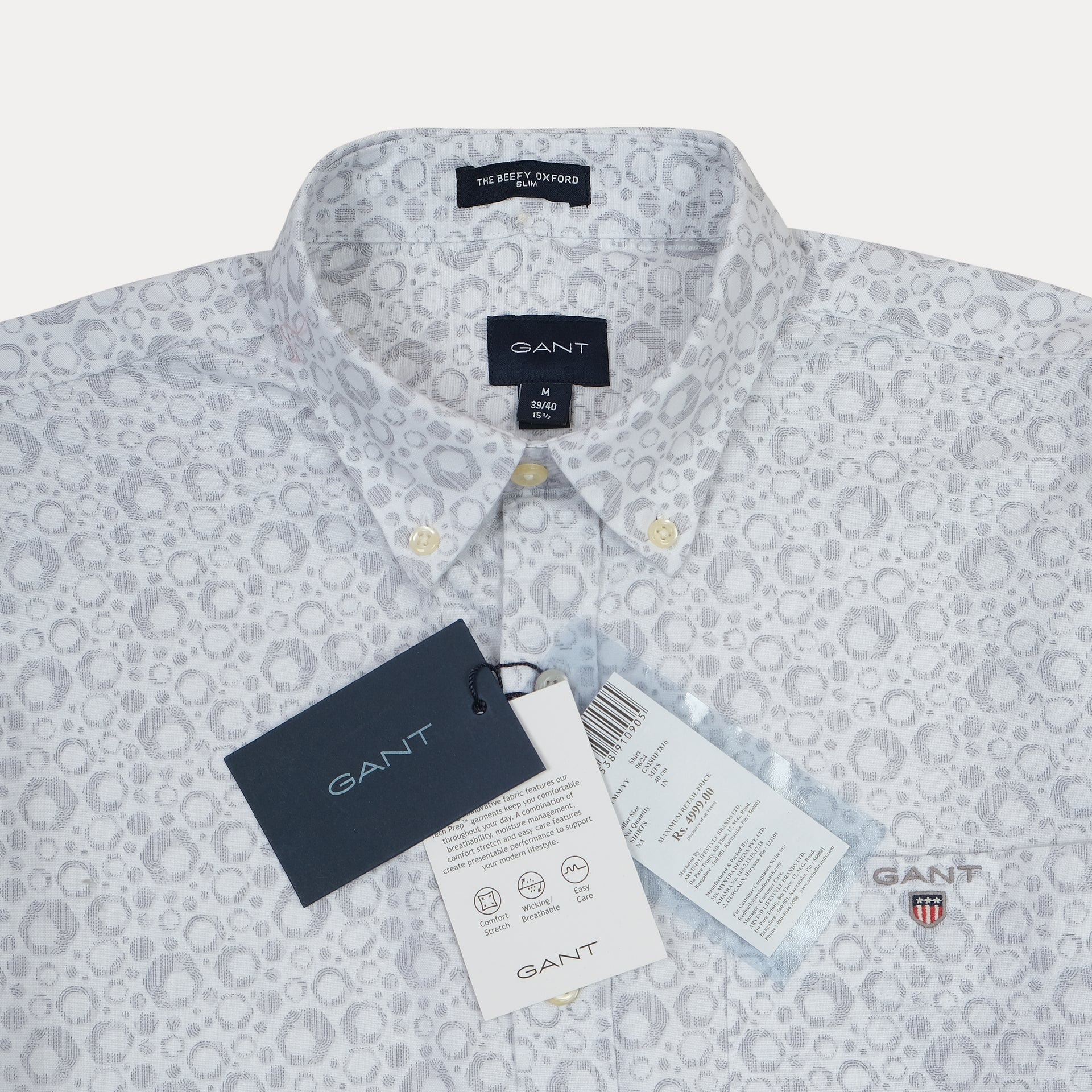 GANT Ethereal Frost Slim Fit Long Sleeve Oxford Shirt