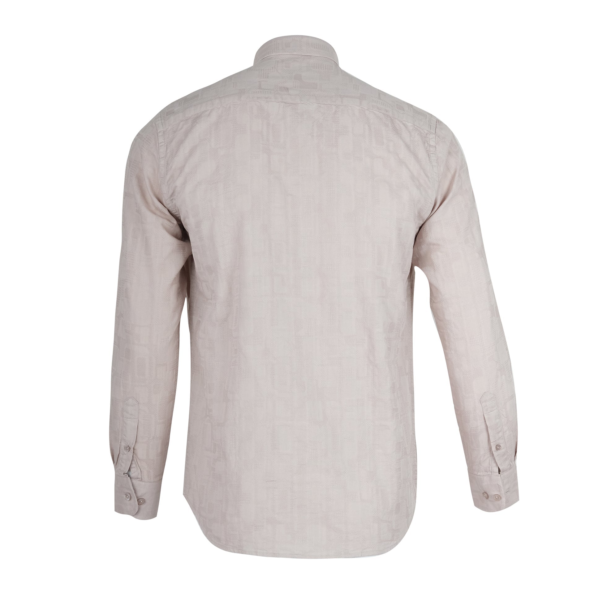 LACOSTE Sandstone Textured Regular Fit Long Sleeve Button-Up Shirt