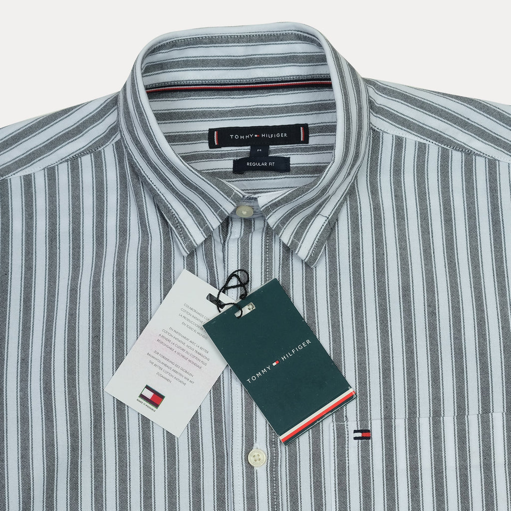 TOMMY HILFIGER Ocean Breeze Tailored Fit Long Sleeve Button-Up Shirt