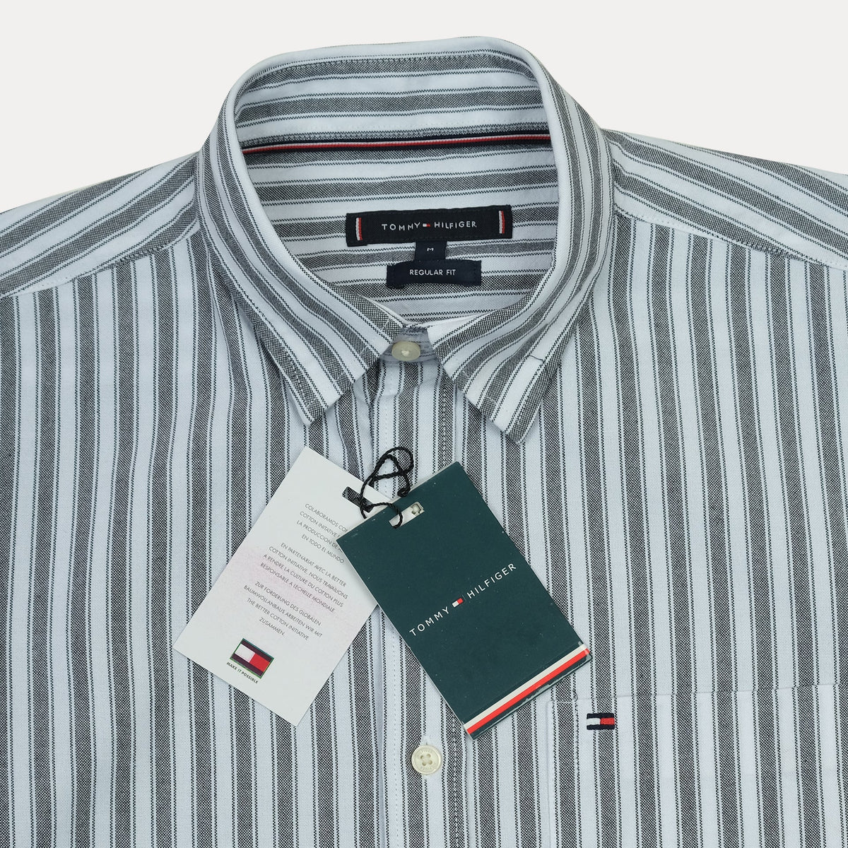 TOMMY HILFIGER Ocean Breeze Tailored Fit Long Sleeve Button-Up Shirt