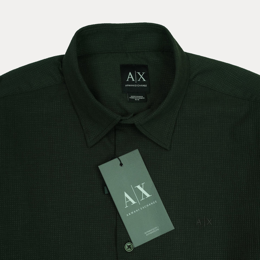 ARMANI EXCHANGE Enchanted Fern Tailored Fit Long Sleeve Shirt