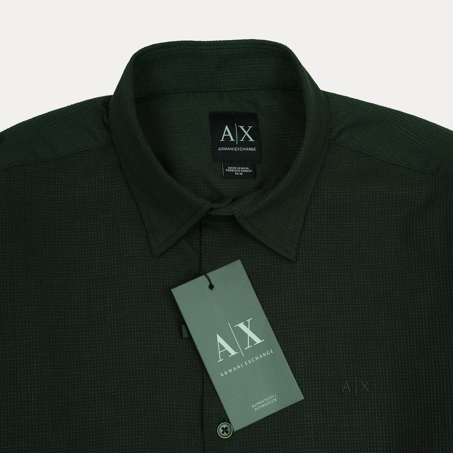 ARMANI EXCHANGE Enchanted Fern Tailored Fit Long Sleeve Shirt