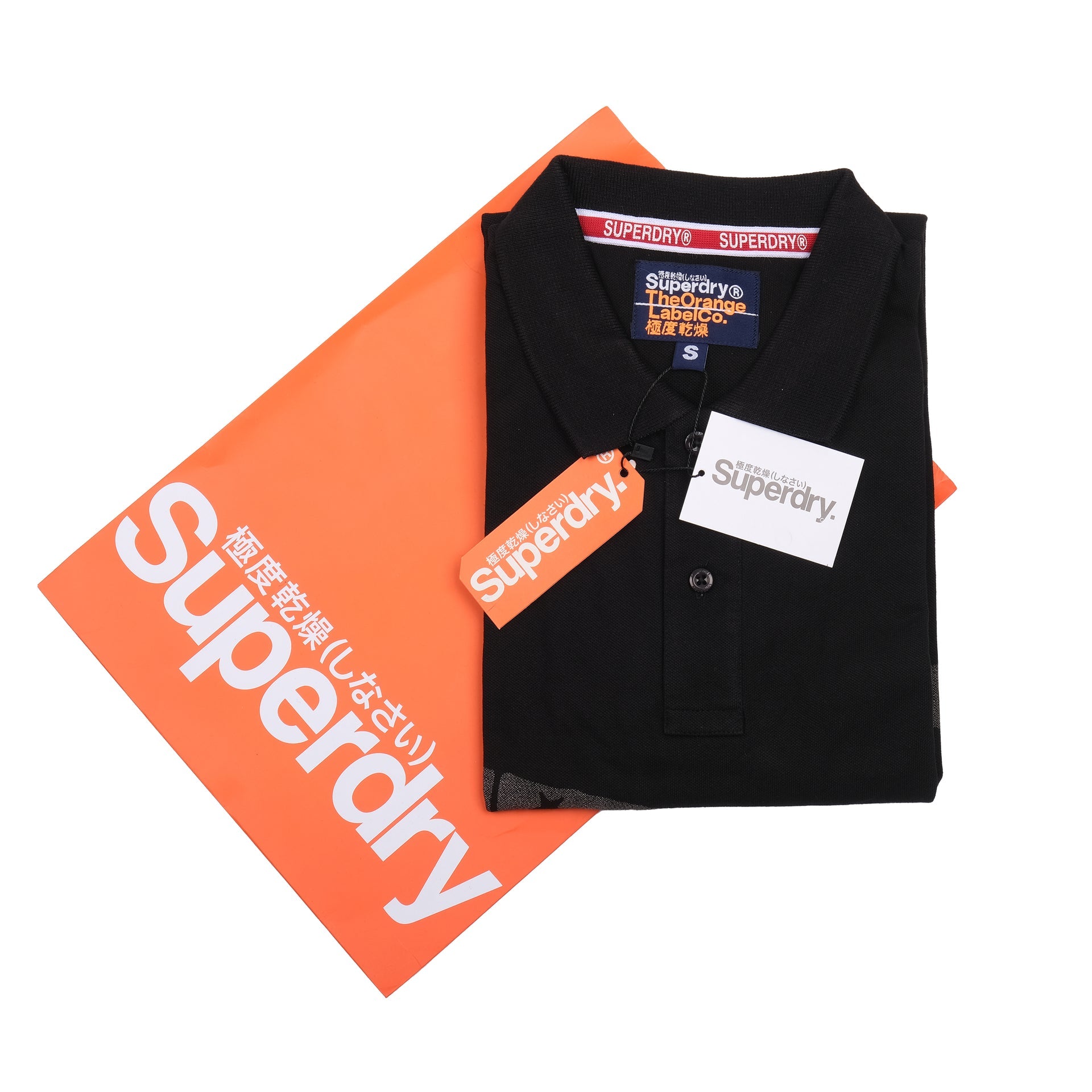 SUPERDRY Obsidian Noir Classic Fit Polo Shirt