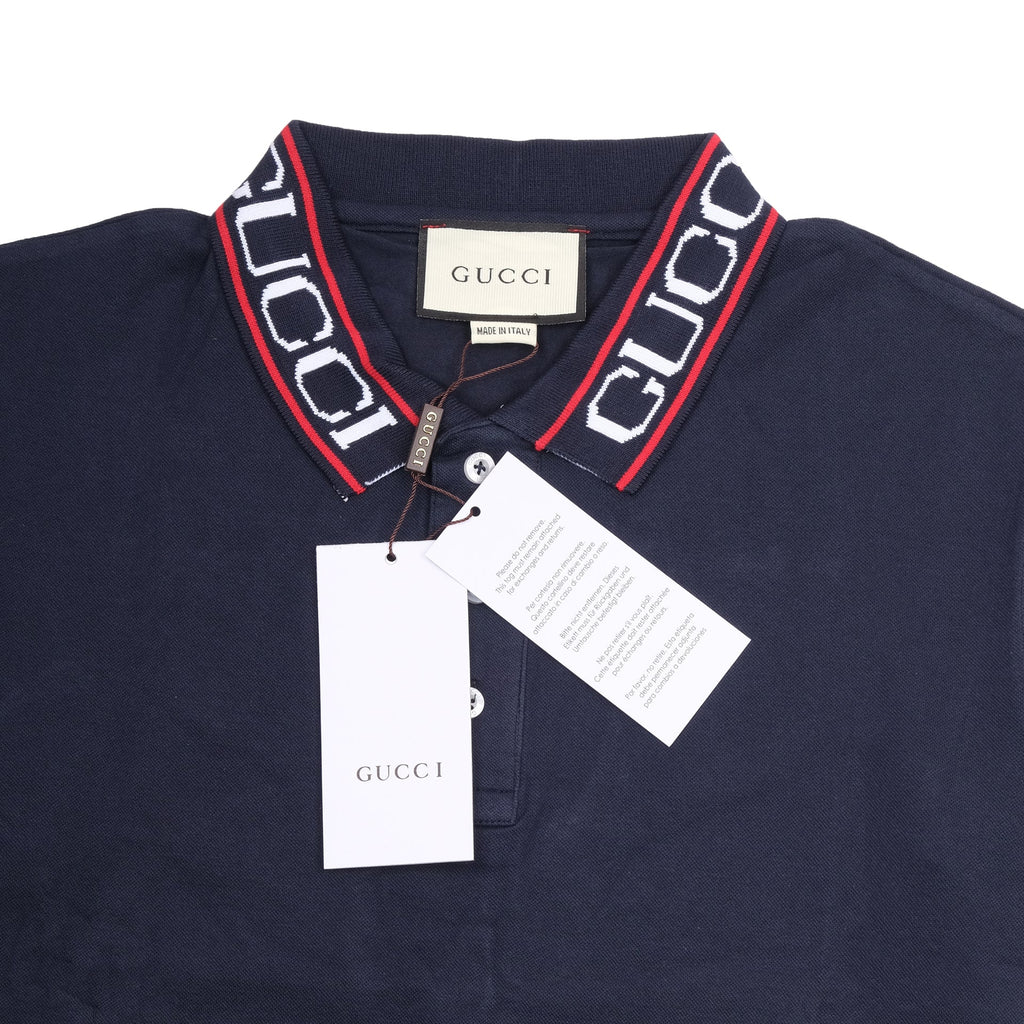 GUCCI Deep Sea Classic Fit Polo Shirt