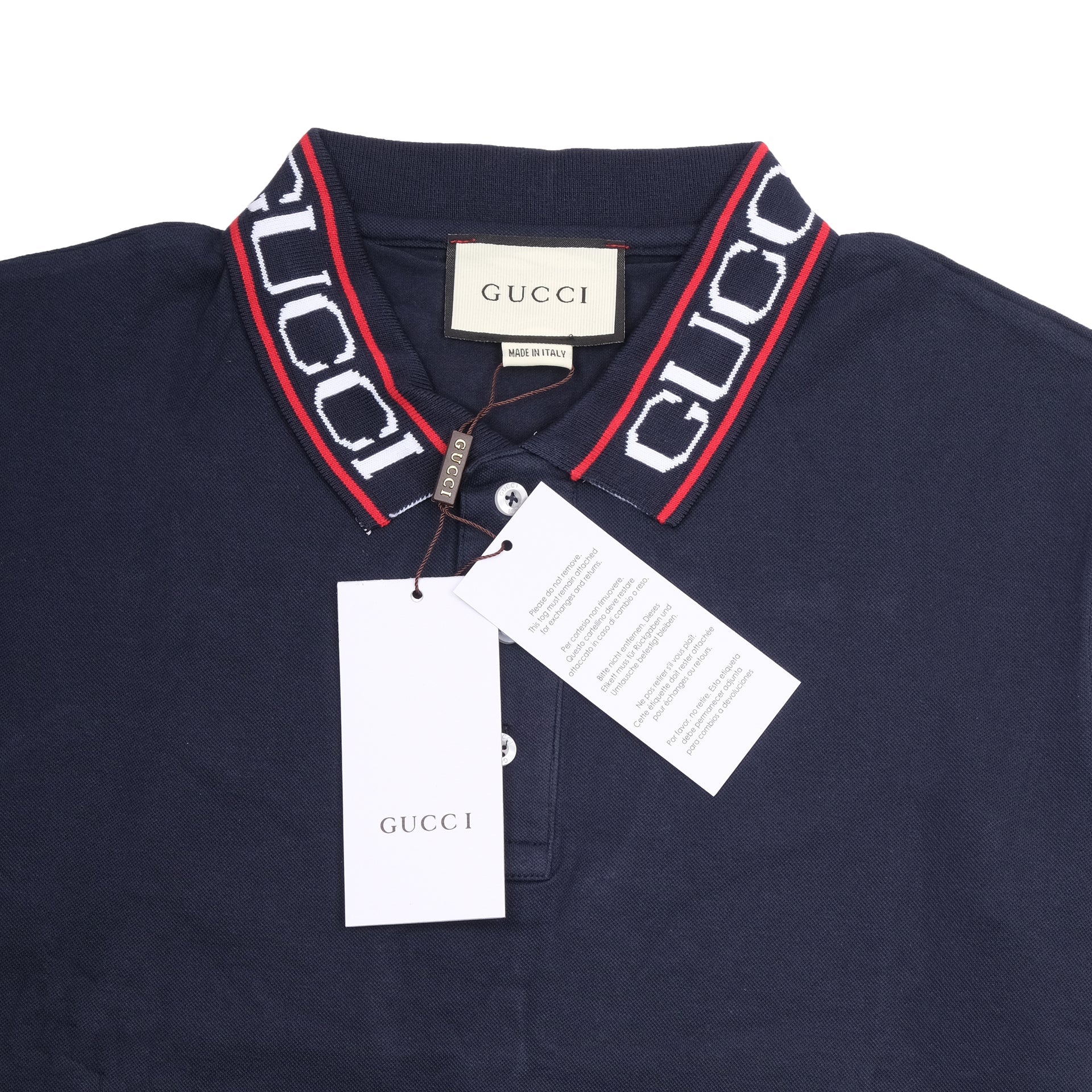 GUCCI Deep Sea Classic Fit Polo Shirt
