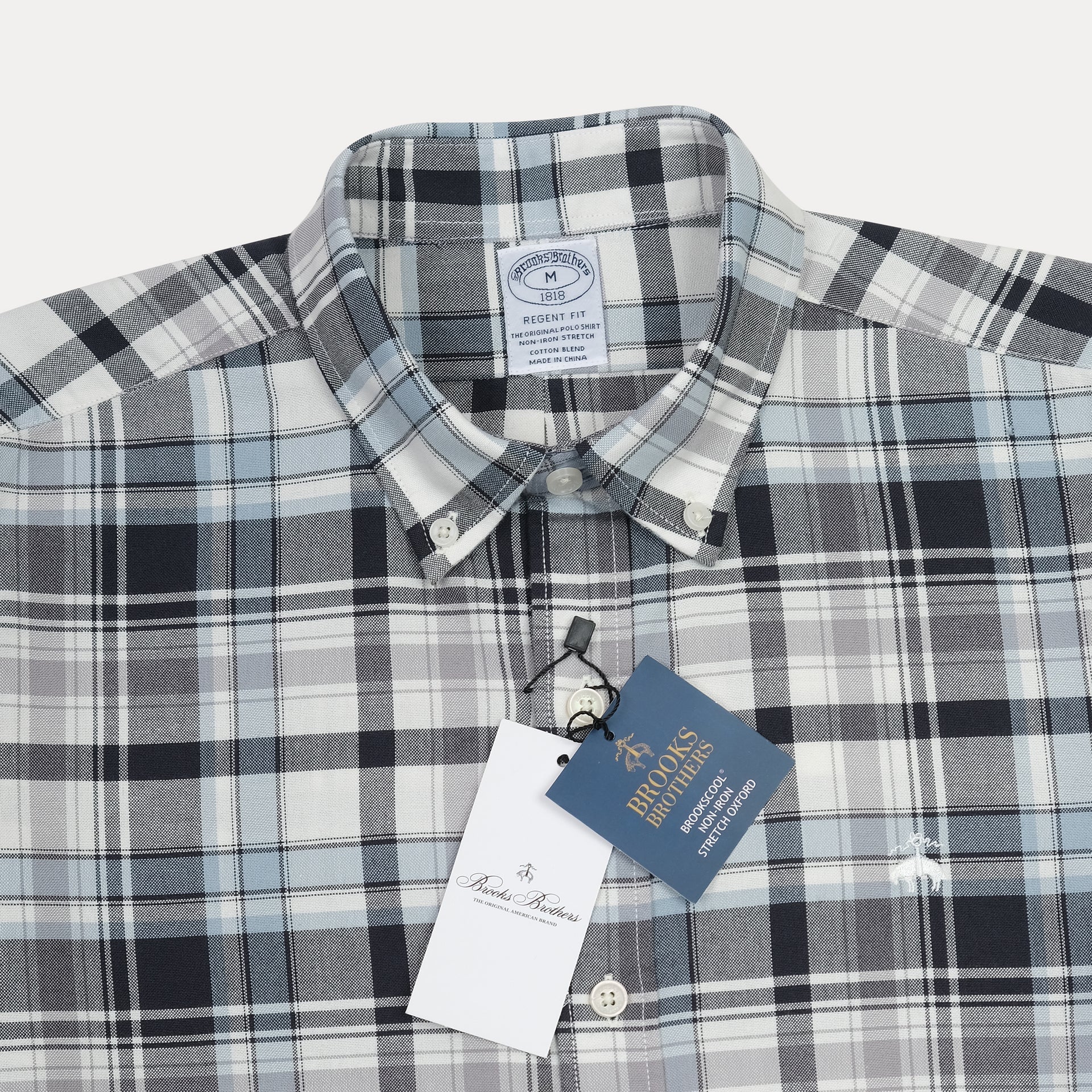 BROOKS BROTHERS Midnight Ash Classic Fit Long Sleeve Button-Down Shirt