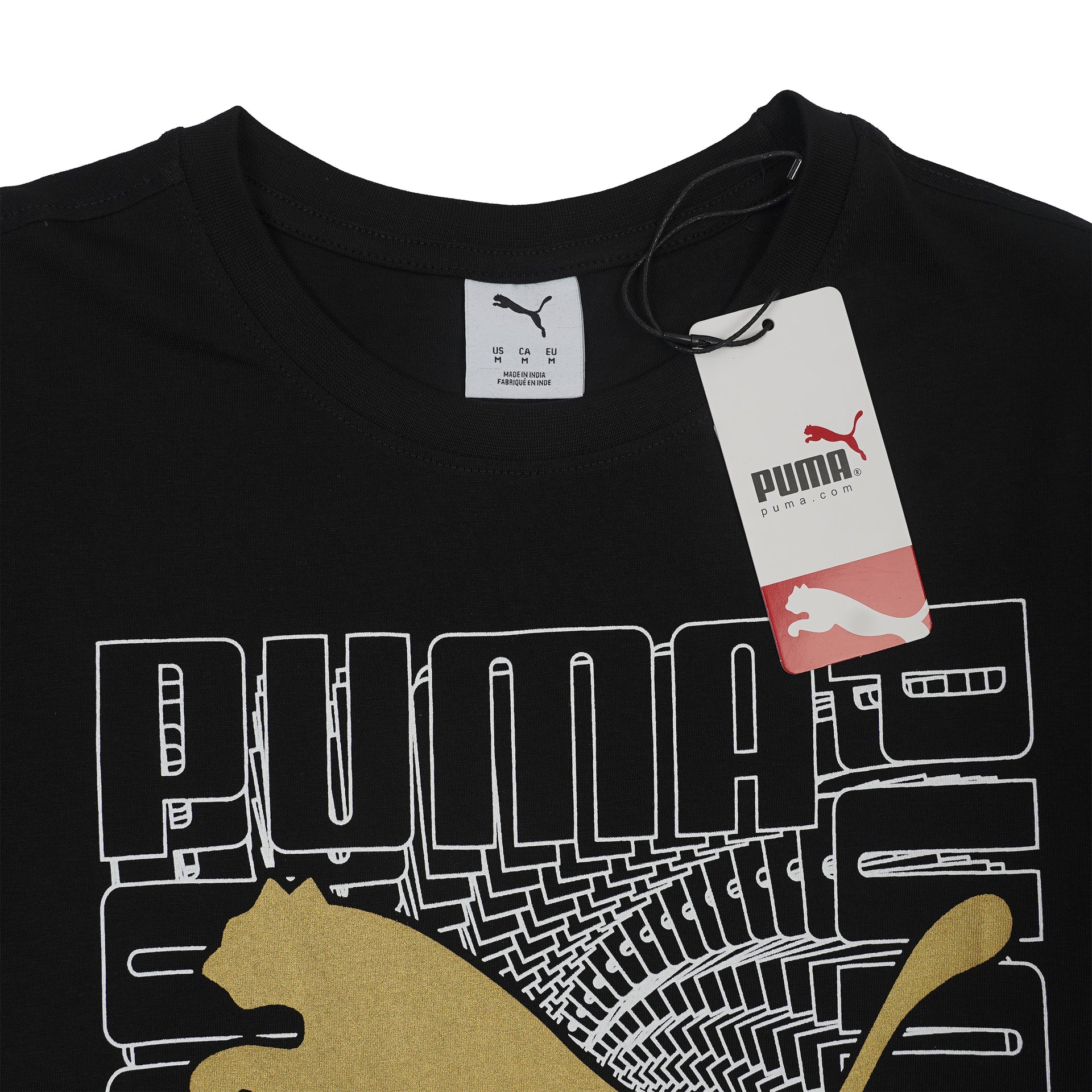 PUMA Radiant Obsidian Casual Fit Short Sleeve Graphic T-Shirt