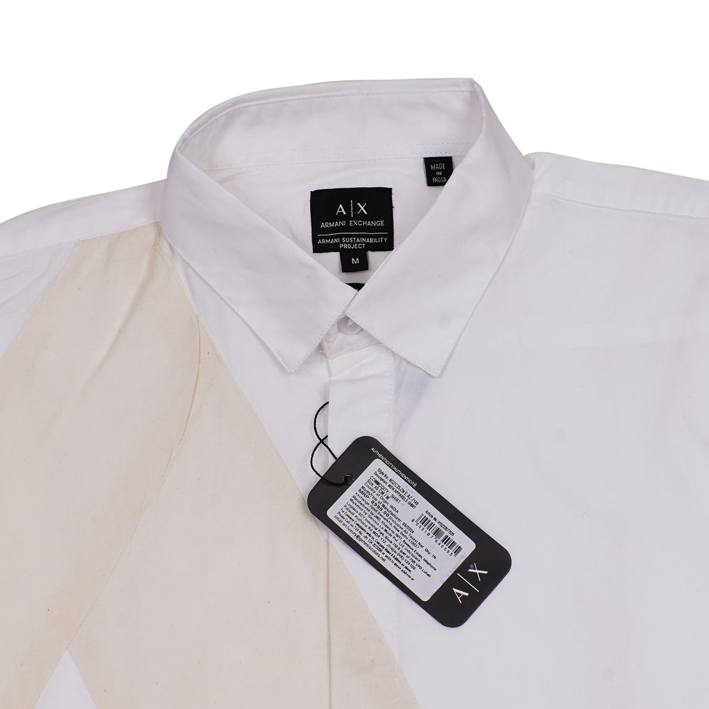 A|X Lucent Ivory Tailored Fit Long Sleeve Button-Up Shirt