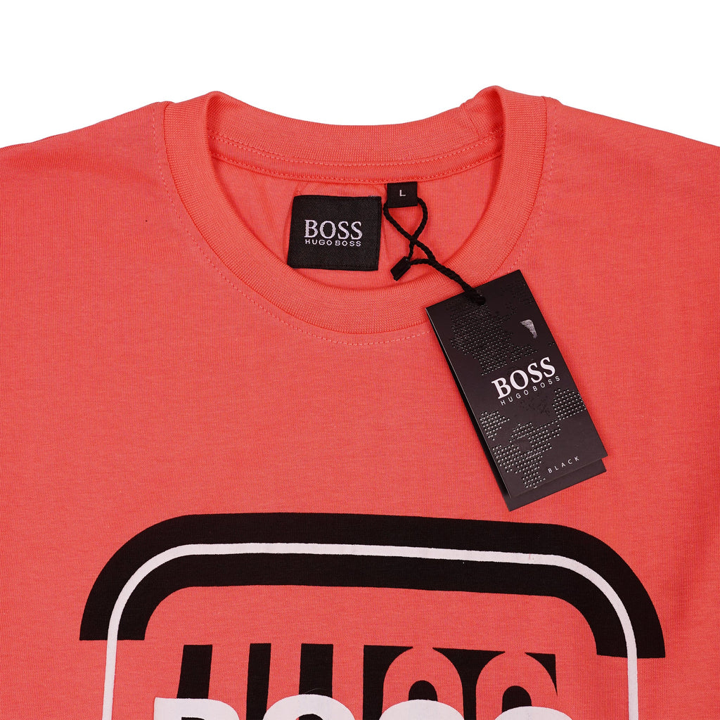 BOSS Radiant Ember Tailored Fit Short Sleeve Graphic Tee