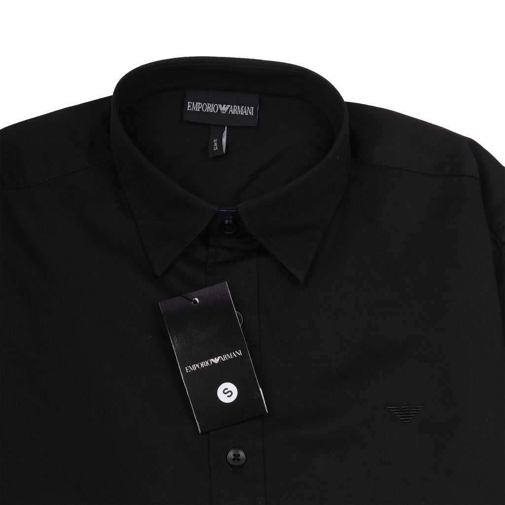 EMPORIO ARMANI Midnight Onyx Tailored Fit Long Sleeve Shirt