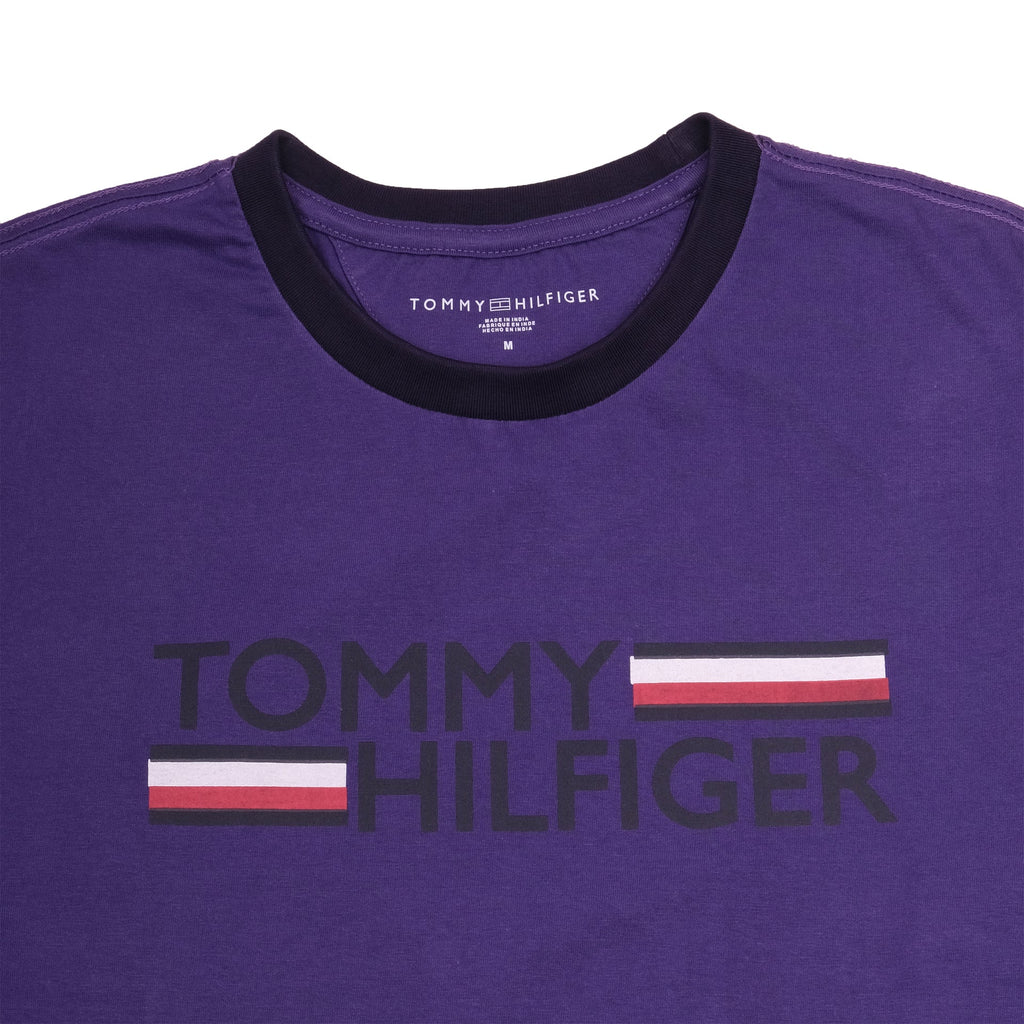 TOMMY HILFIGER Enchanted Violet Classic Fit Short Sleeve Logo Tee